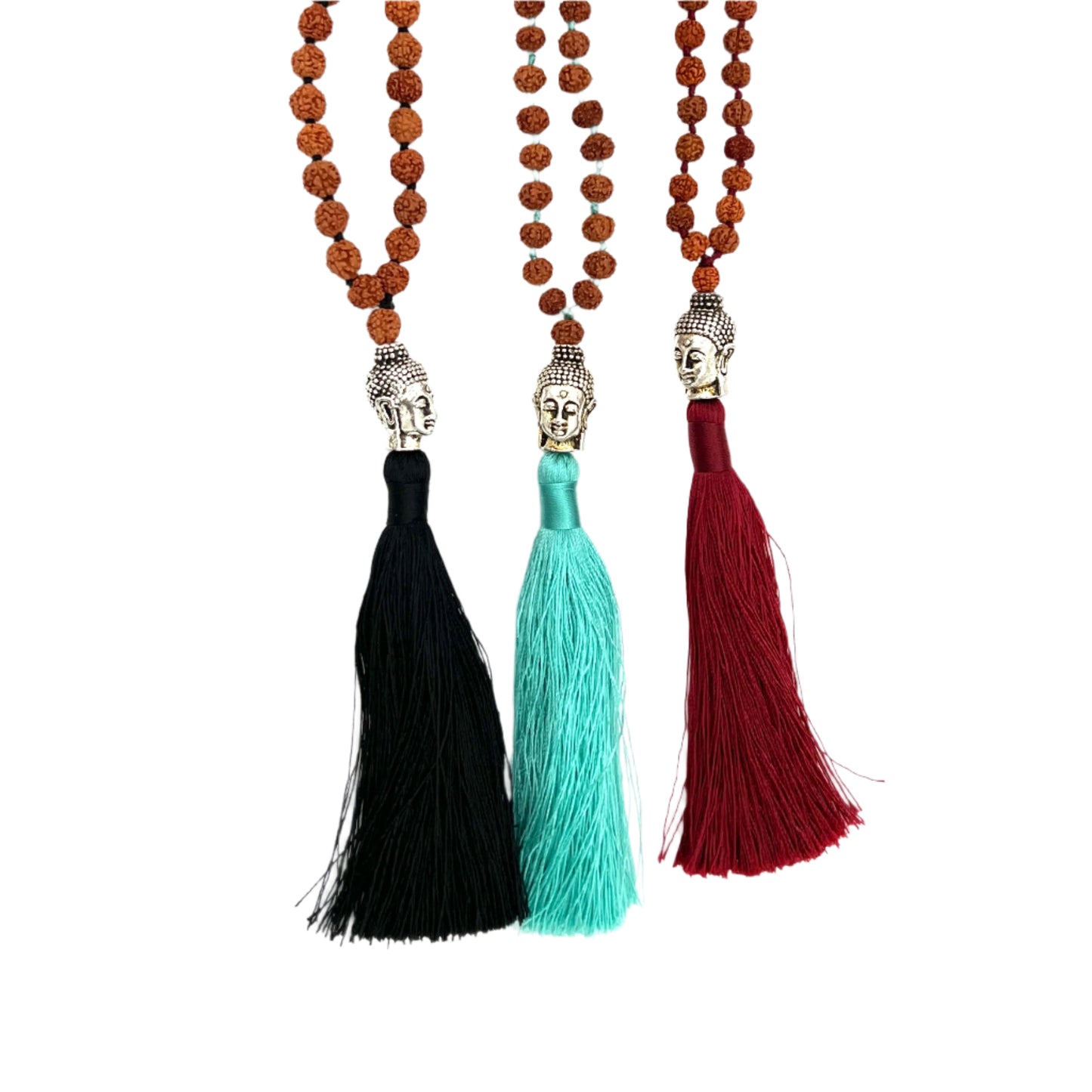 Rudraksha Buddha Head Tassel Malas