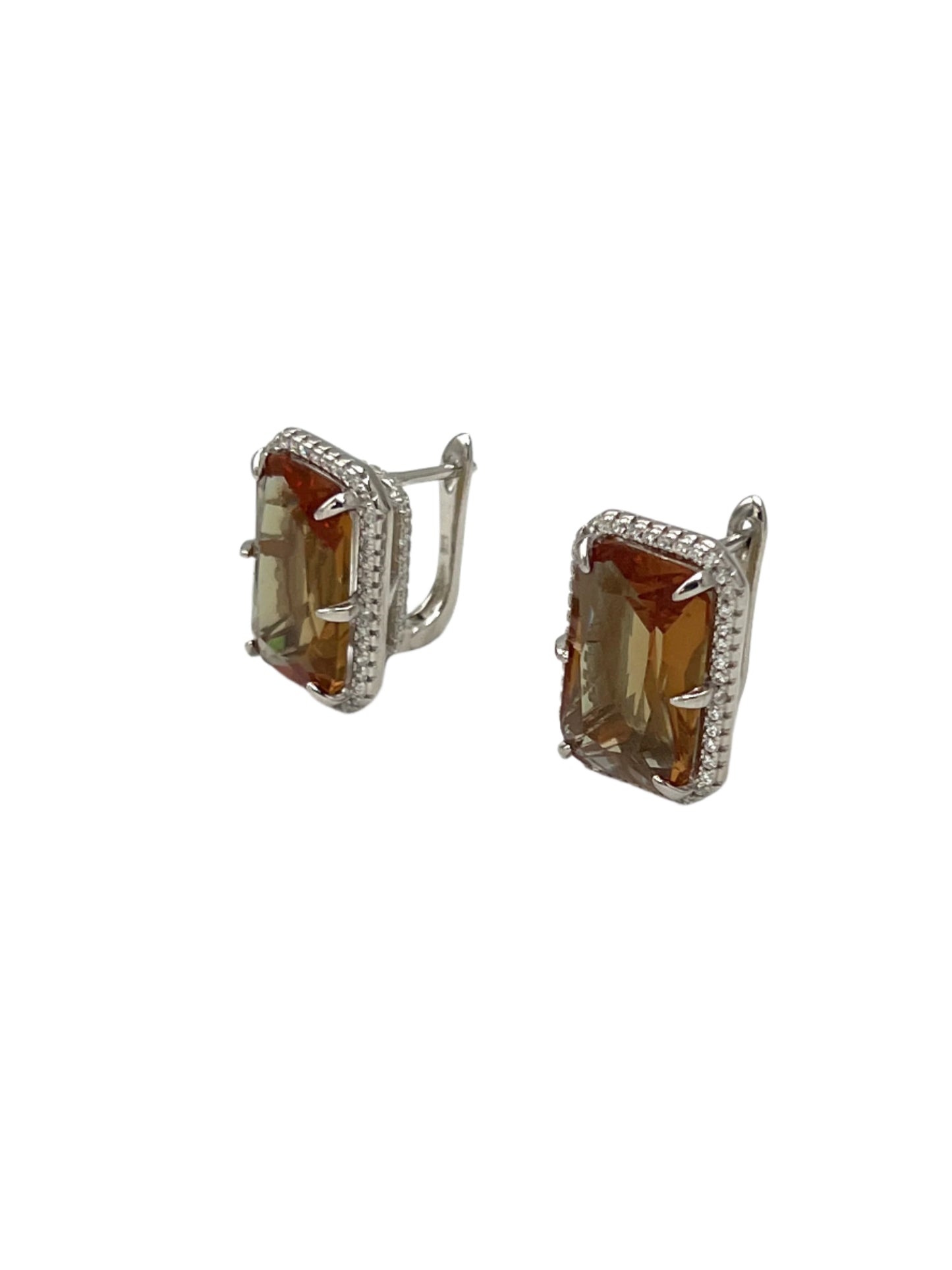 Silver Zultanite Faceted Earrings