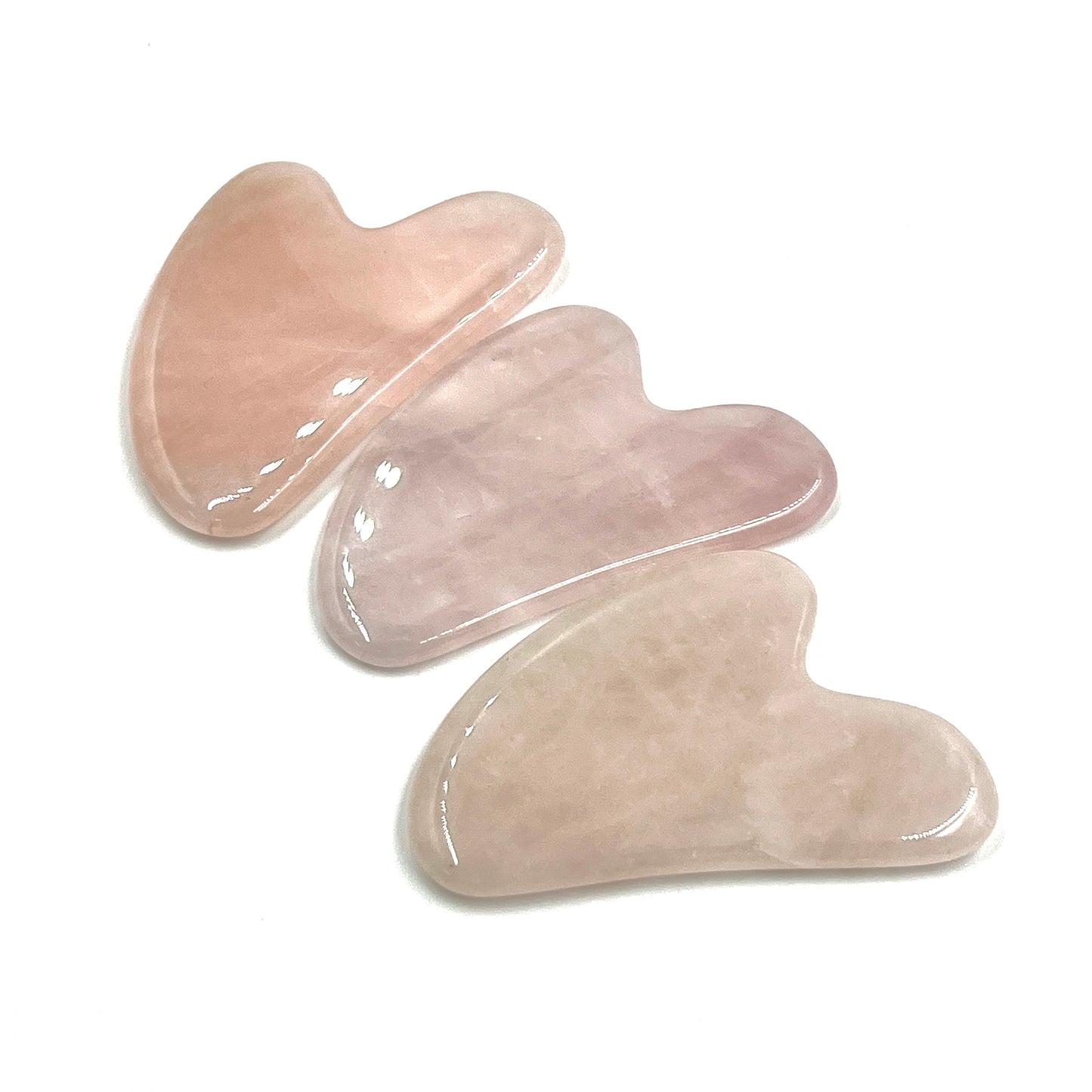 Rose Quartz Guasha Massage Stones
