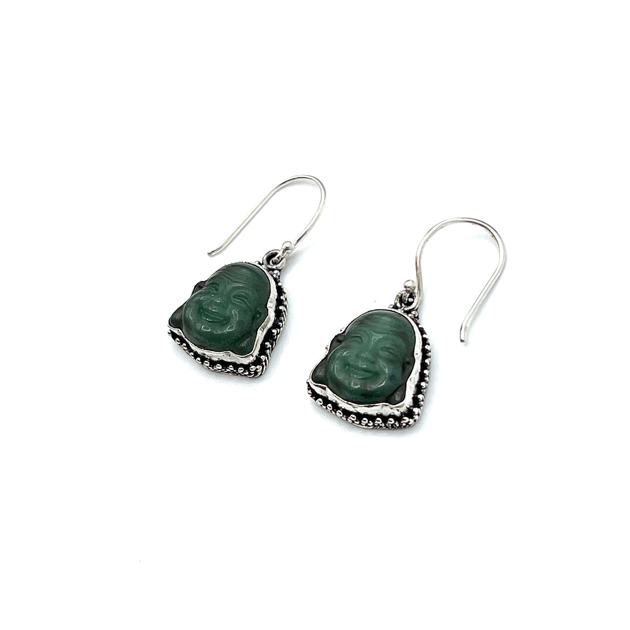 Small Happy Buddha Earrings