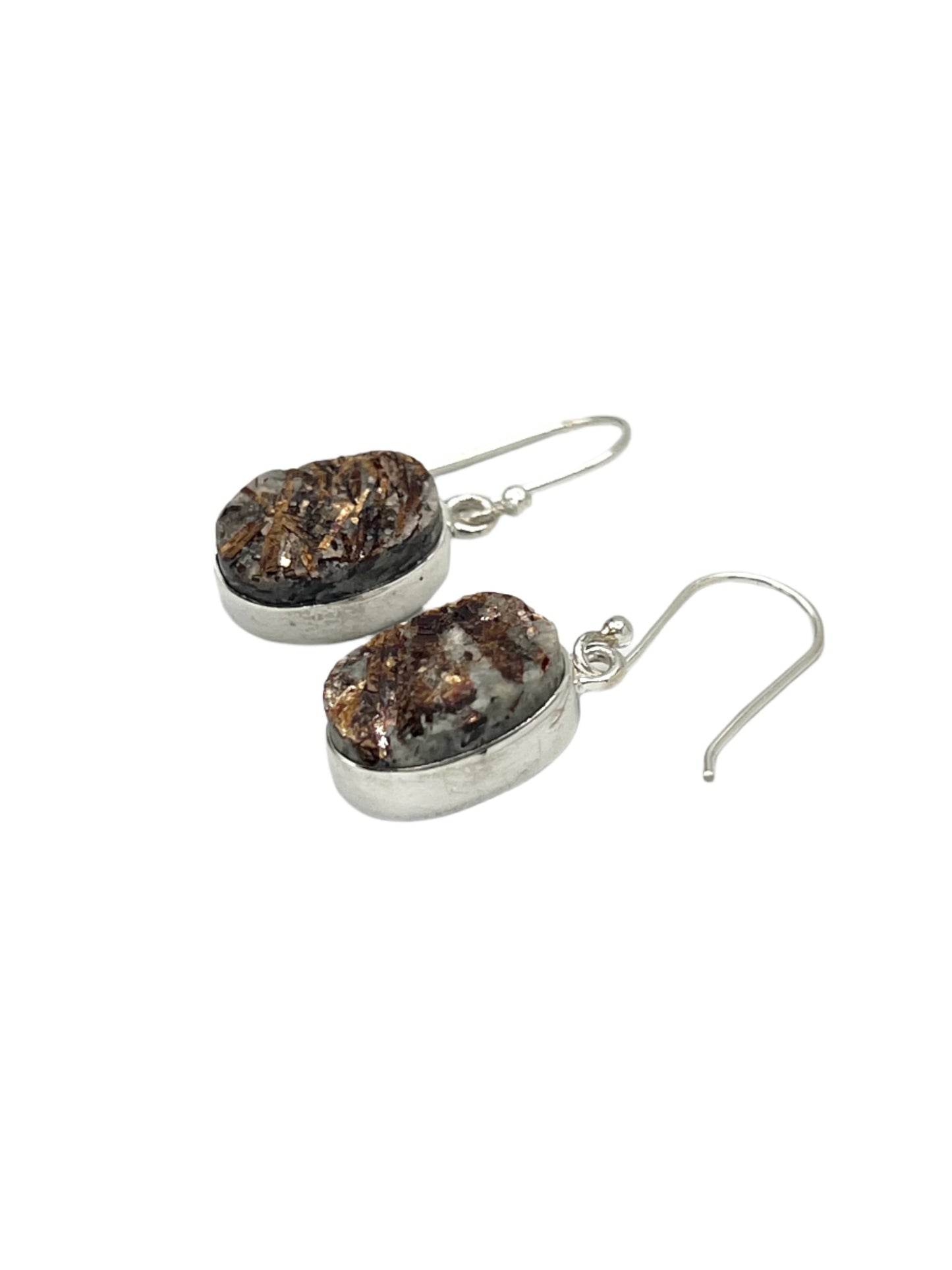 Sterling Silver Astrophyllite Earrings