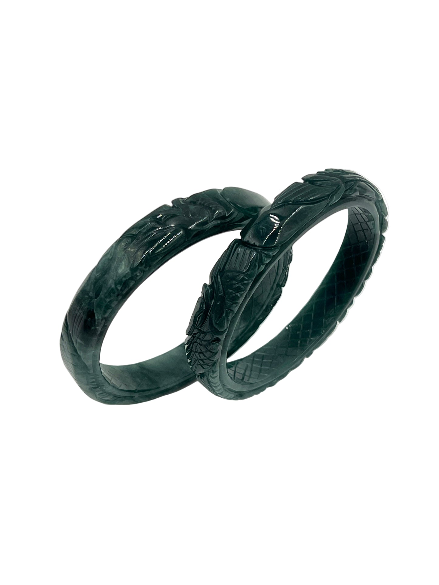 Jade Dragon Bangle Bracelets