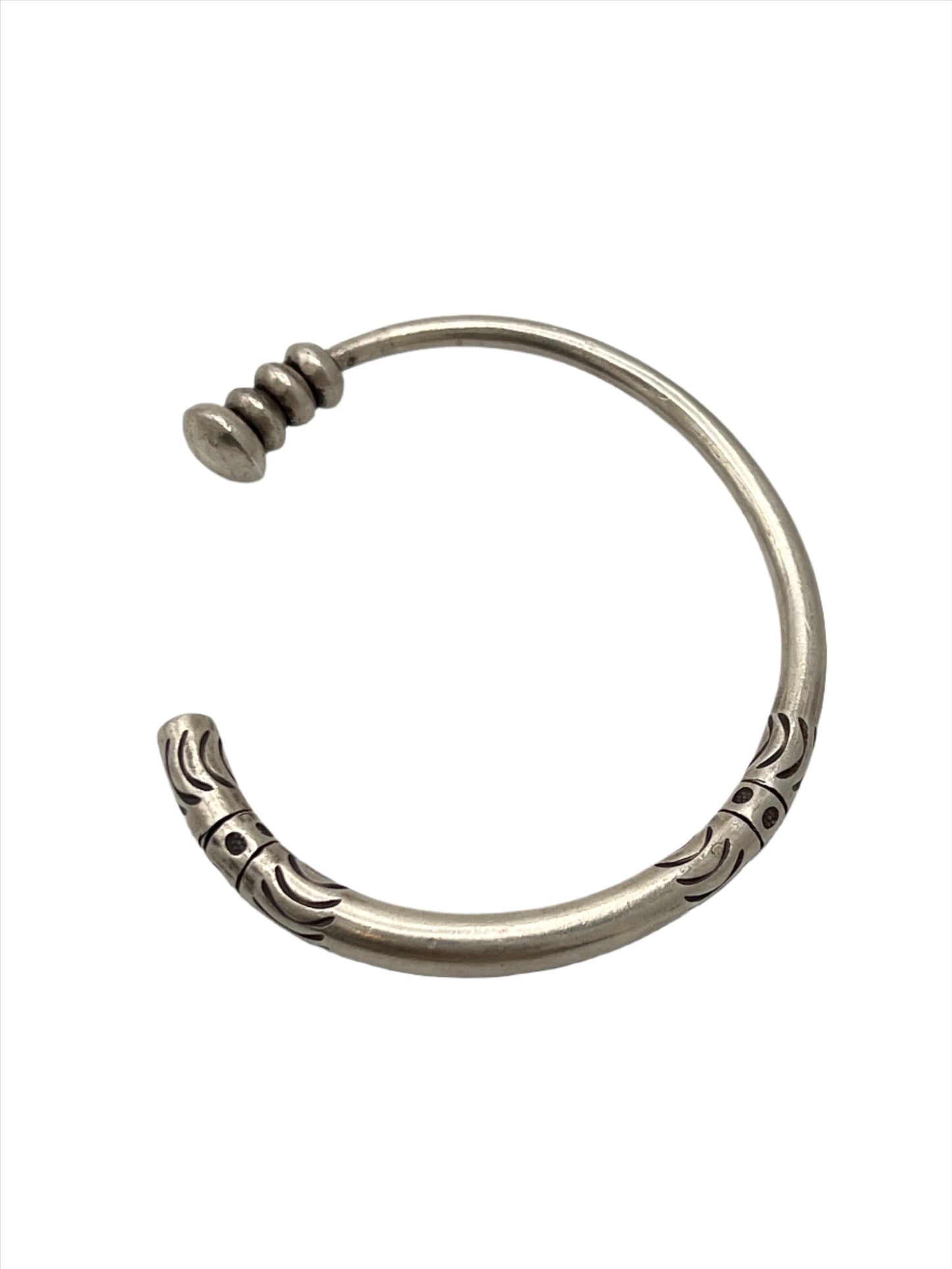 Sterling Silver Hilltribe Cuff Bracelet
