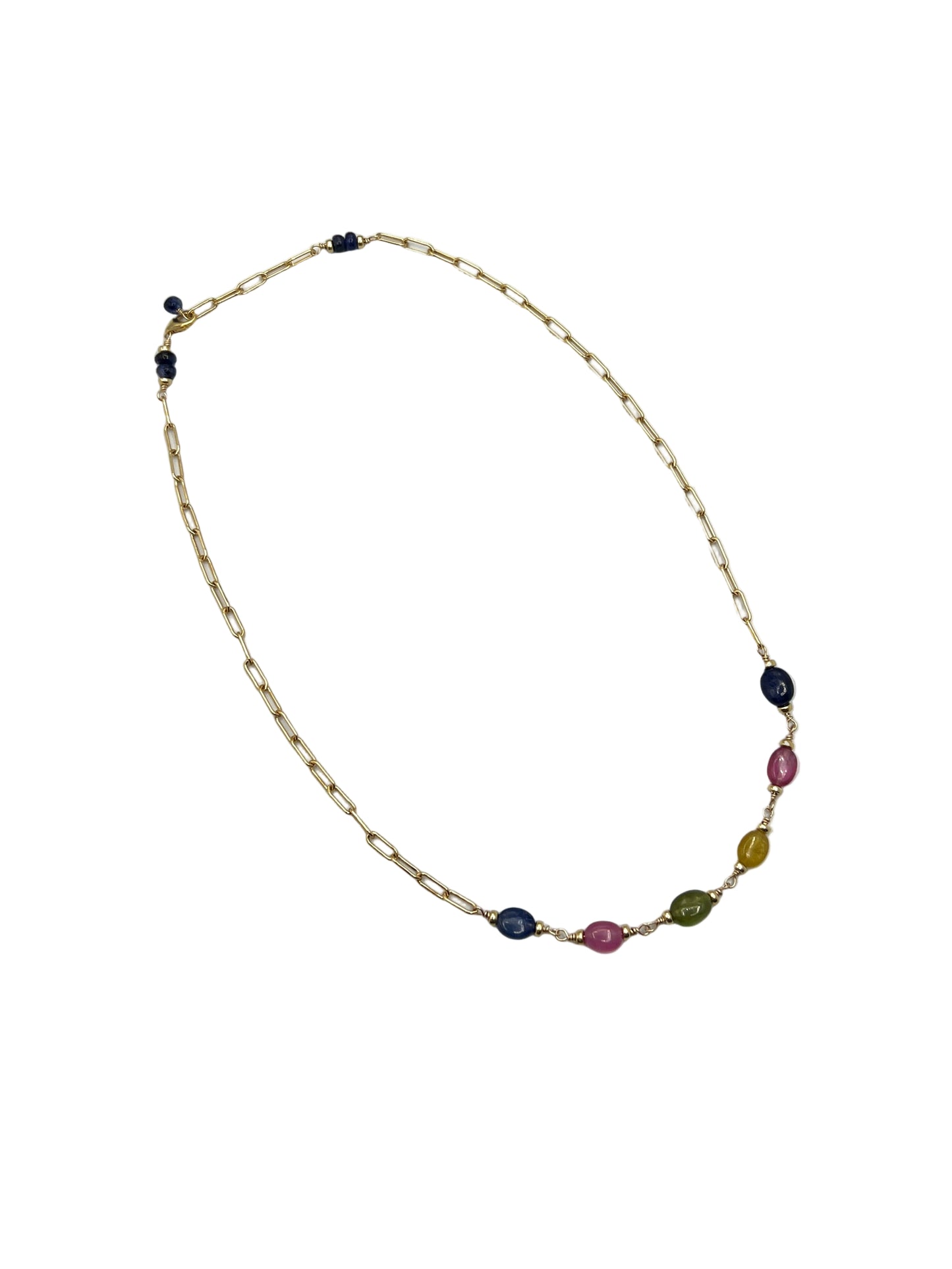 Sapphire Gold Filled Necklaces