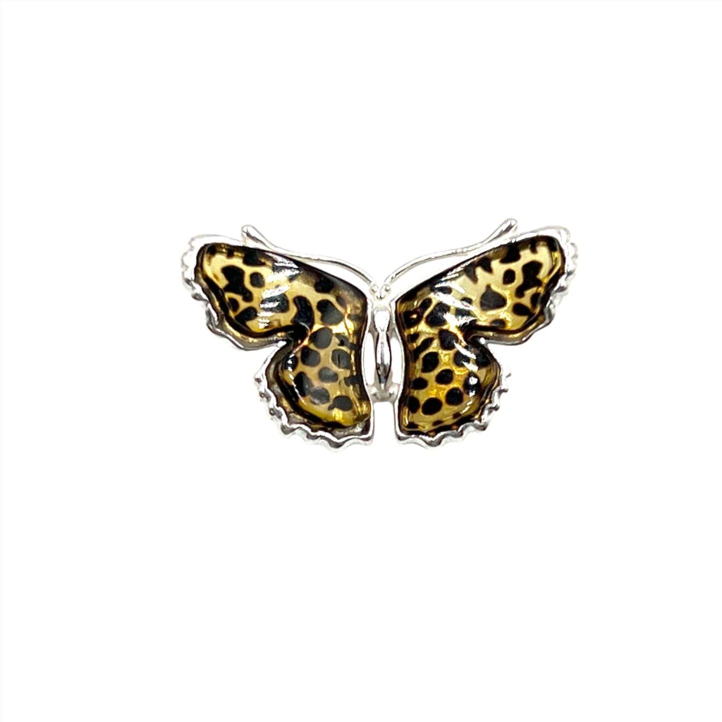 Amber Butterfly Pendants