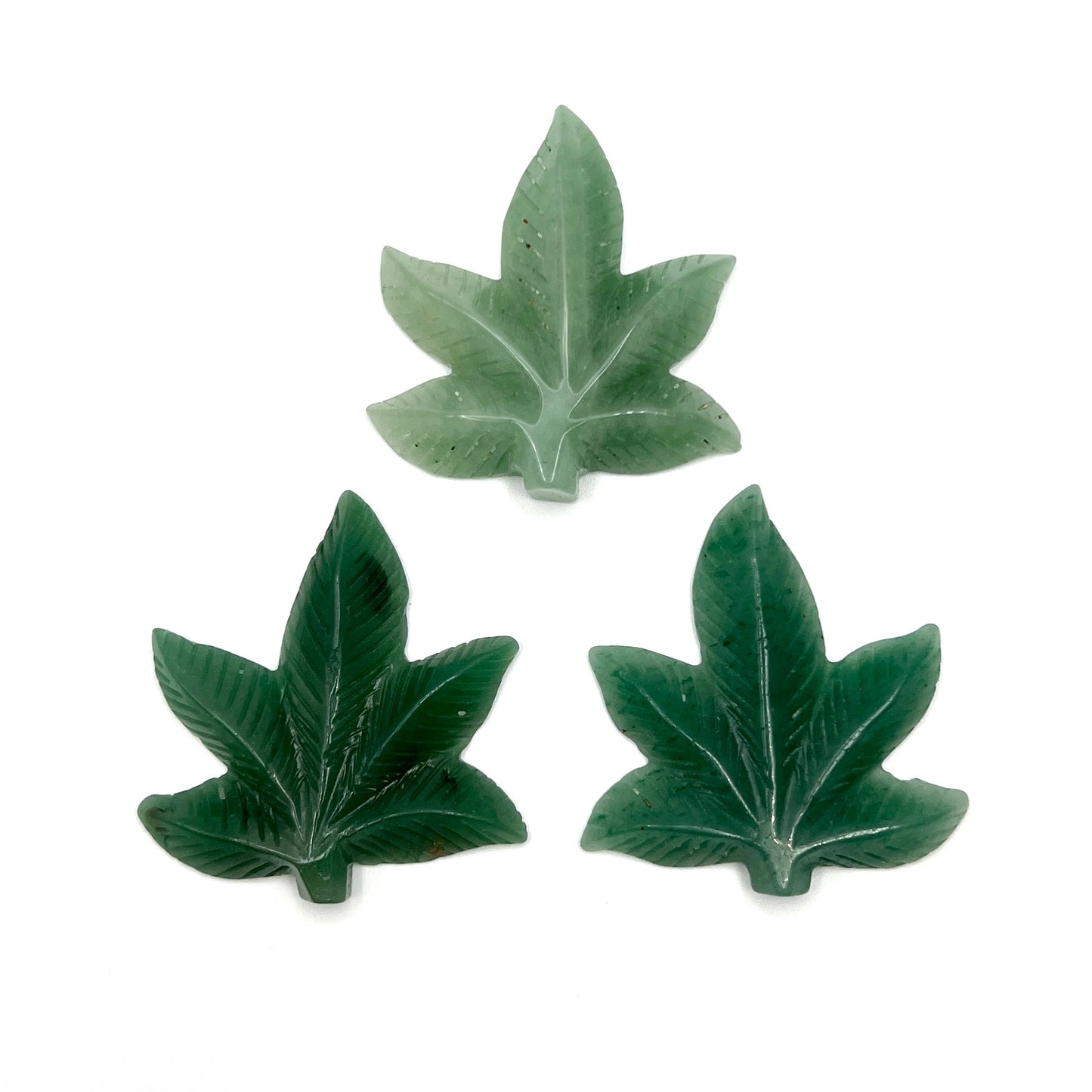 Green Aventurine Leaf