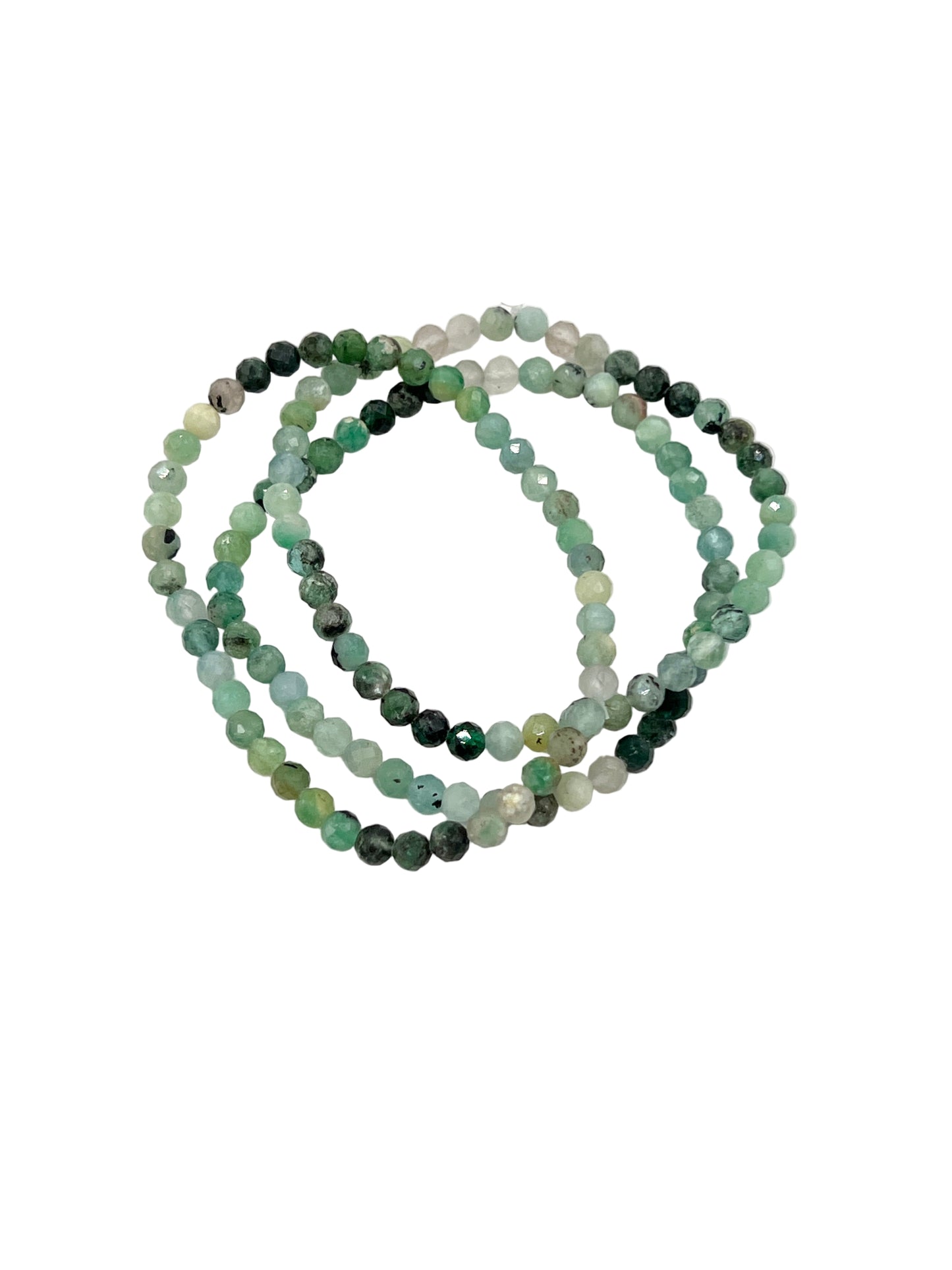 Faceted Emerald Beaded Bracelet