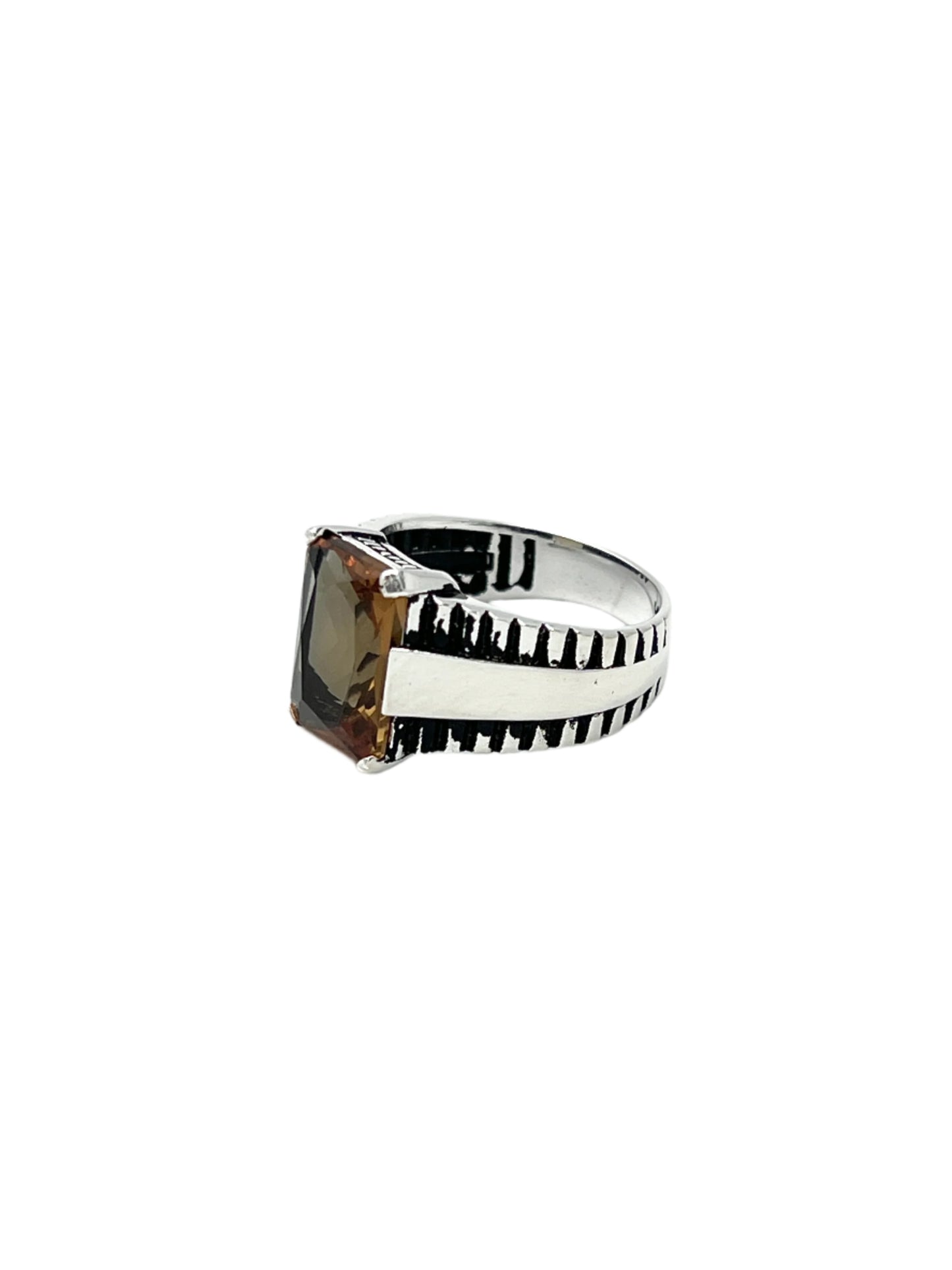 Silver Zultanite Faceted Ring