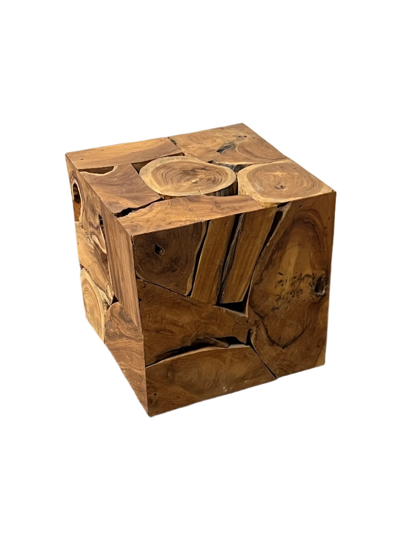 Teak Raw Accent Table