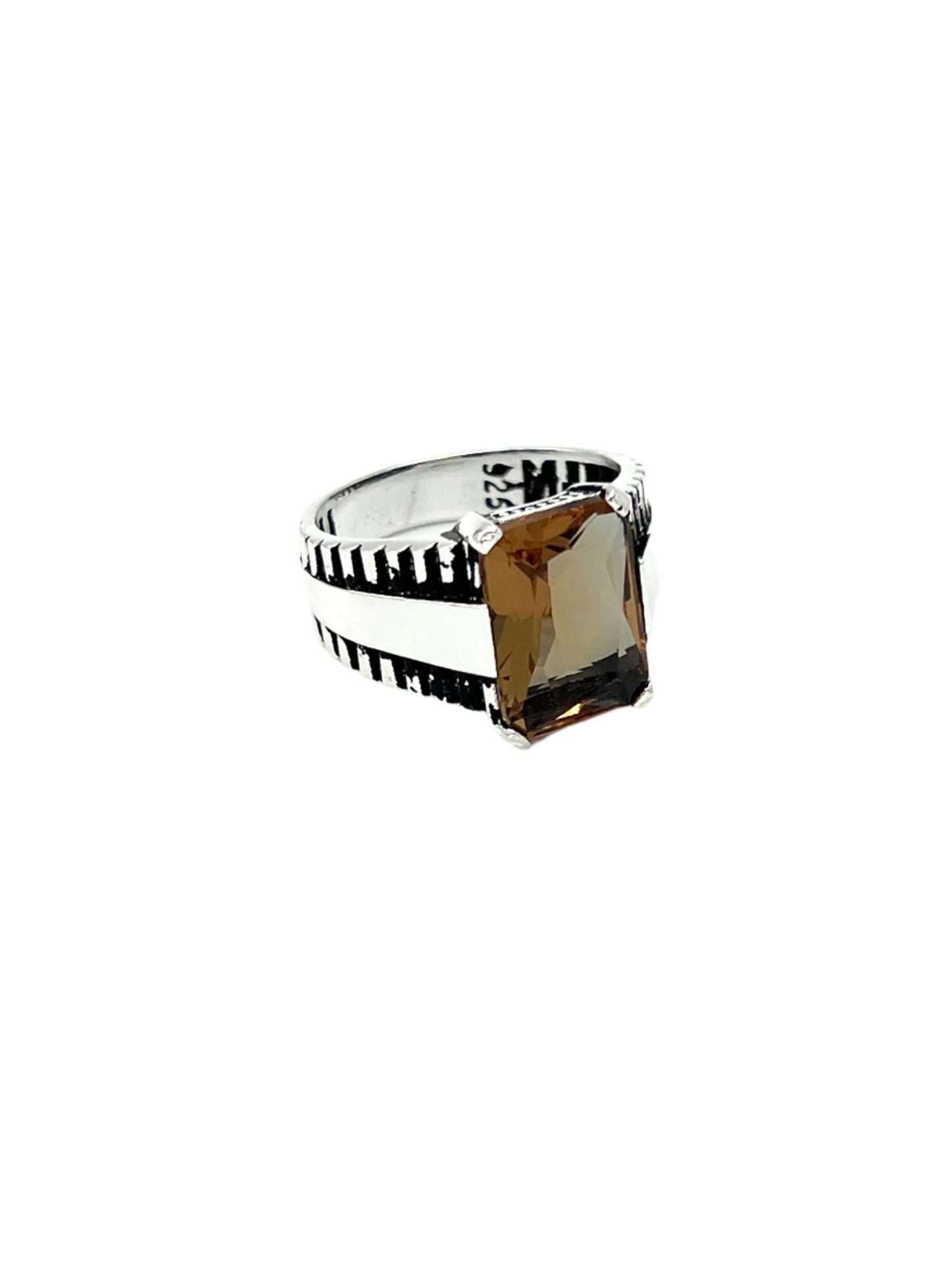 Silver Zultanite Faceted Ring