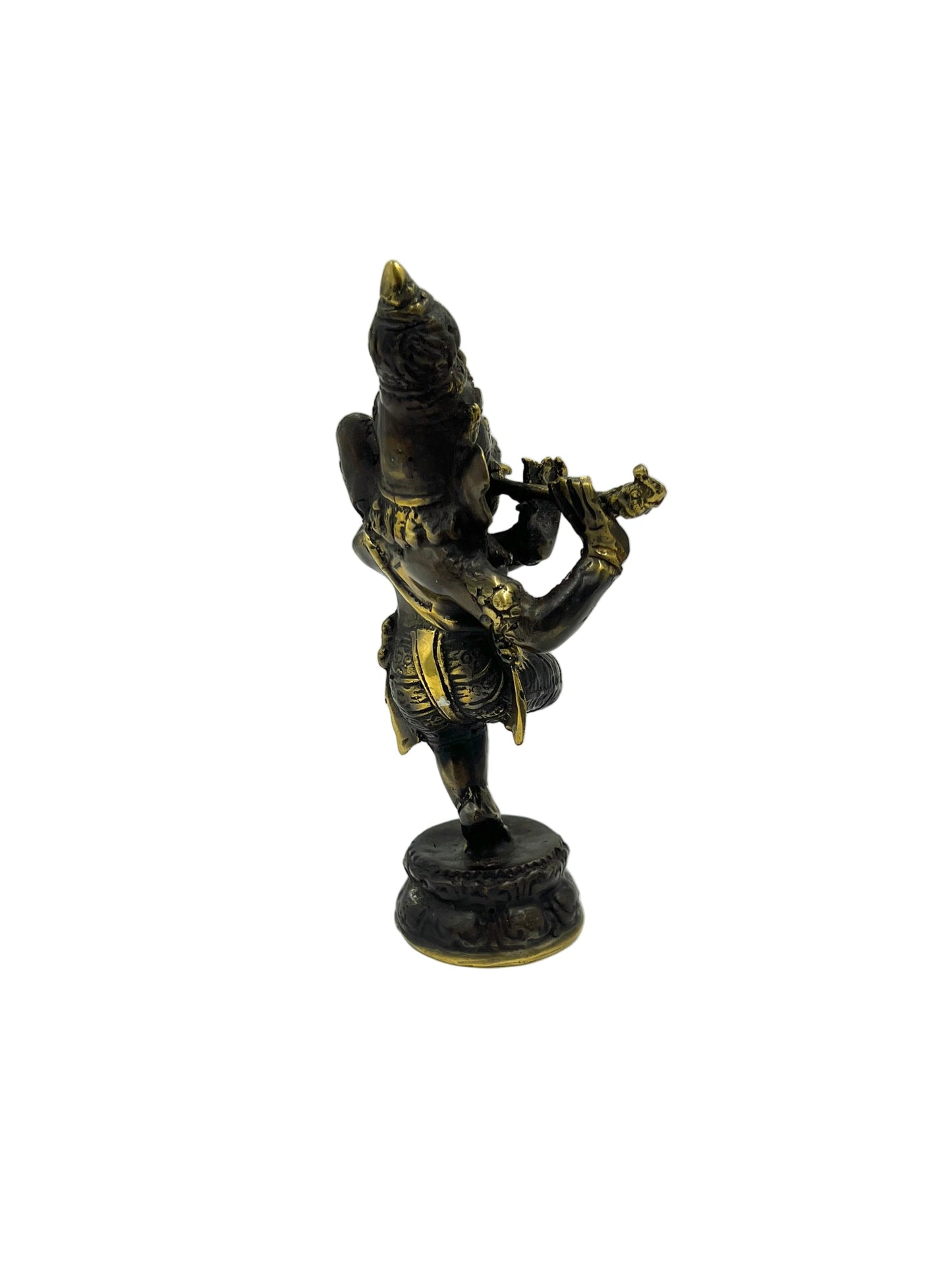 Bronze Flute Ganesh Statue