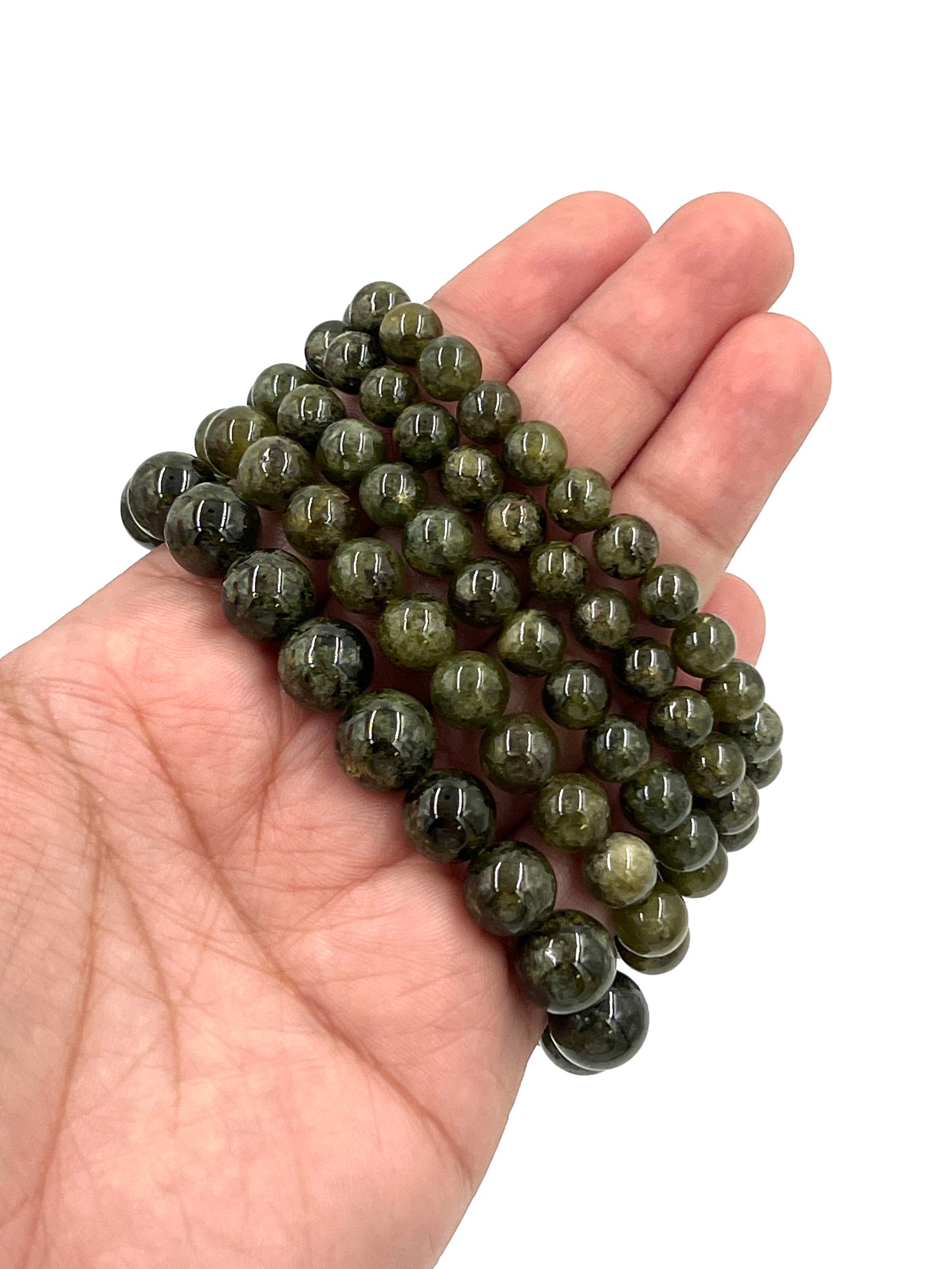 Green Garnet Beaded Bracelet