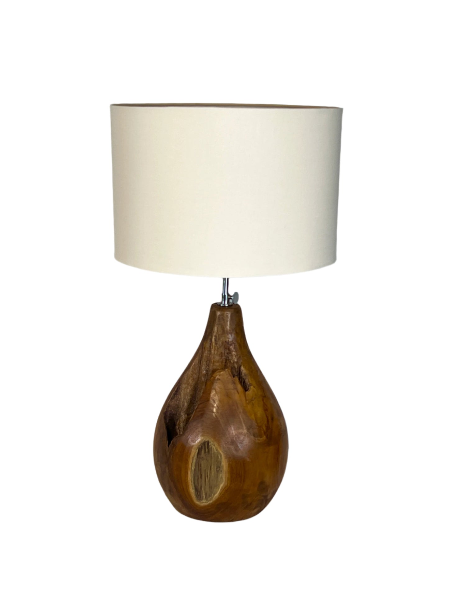Teak Drop Table Lamp
