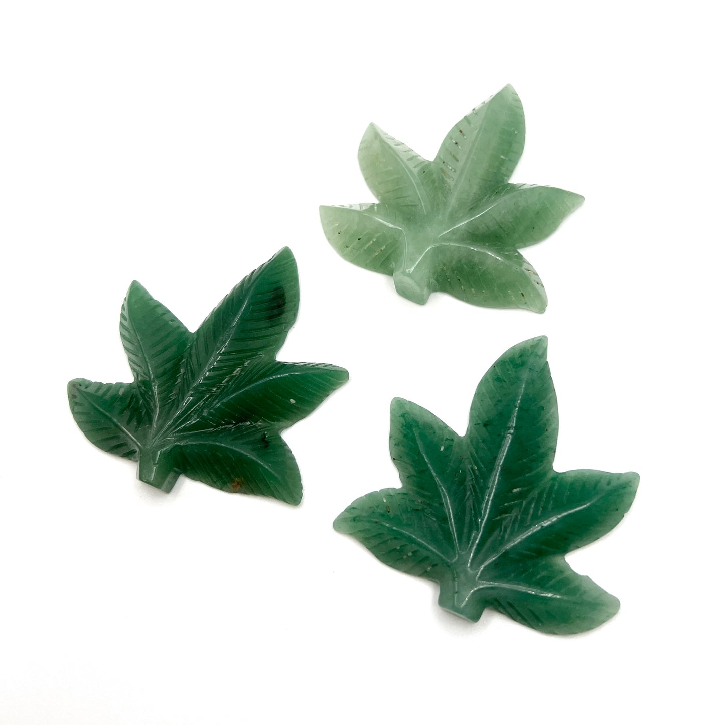 Green Aventurine Leaf