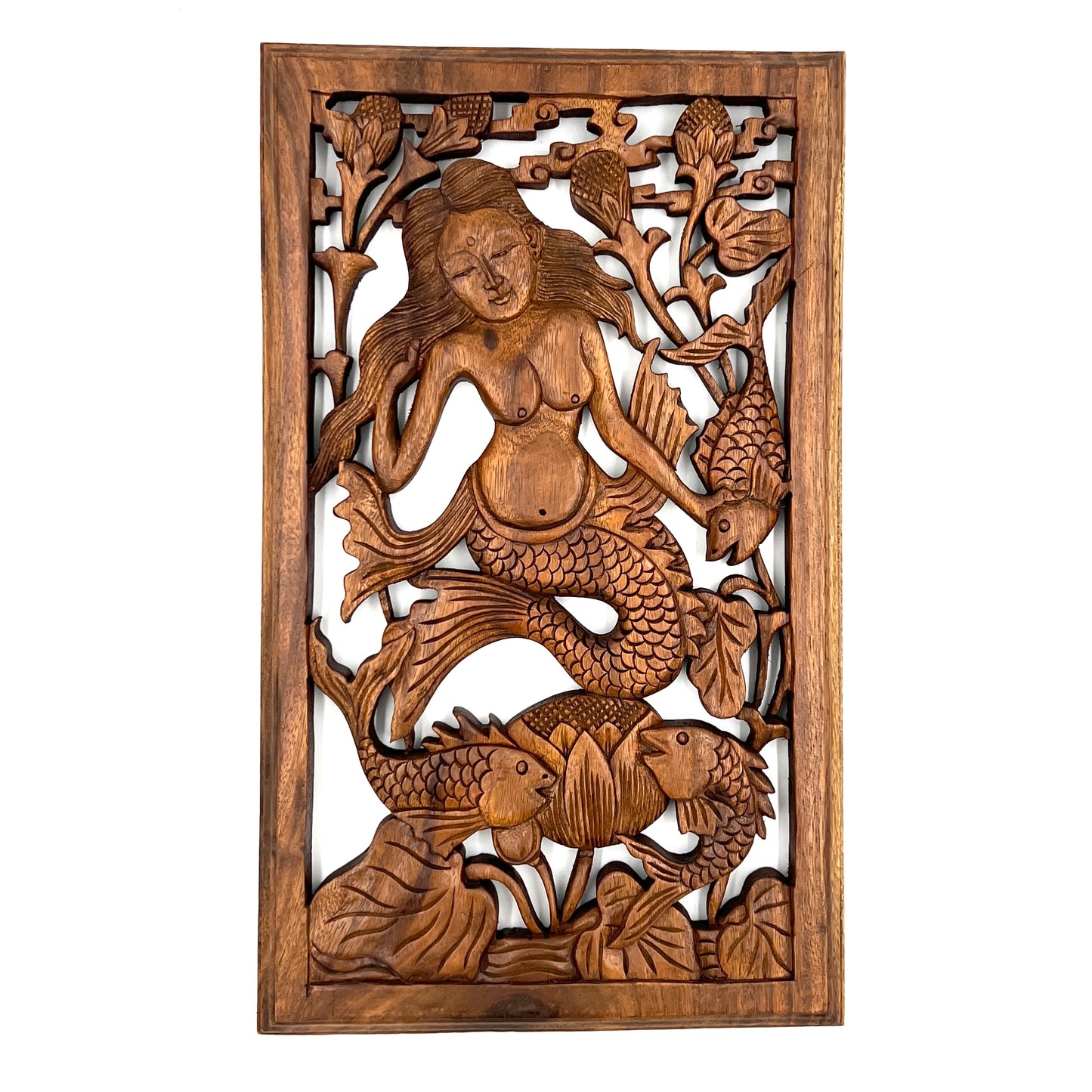 Mermaid Panel Carving