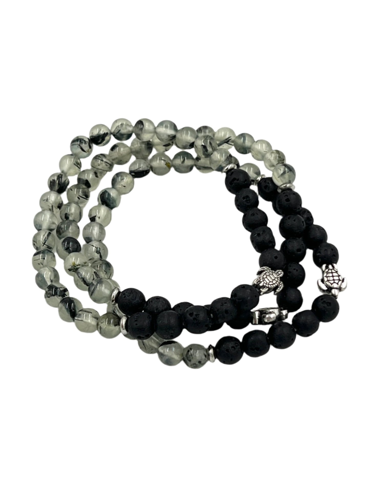 Prehnite & Epidote Stretchy Bracelets