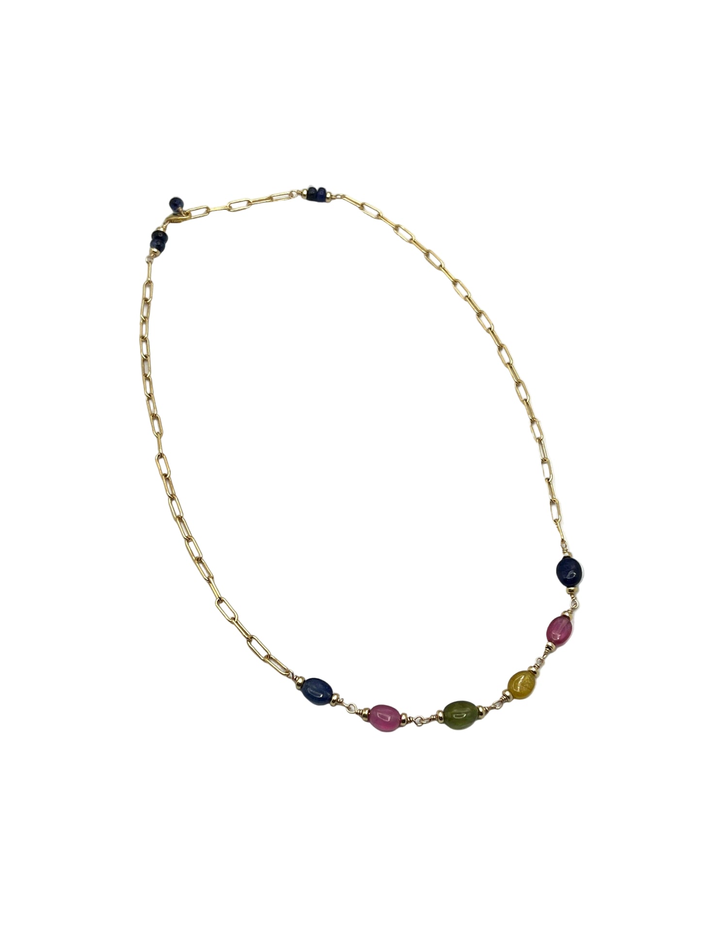 Sapphire Gold Filled Necklaces