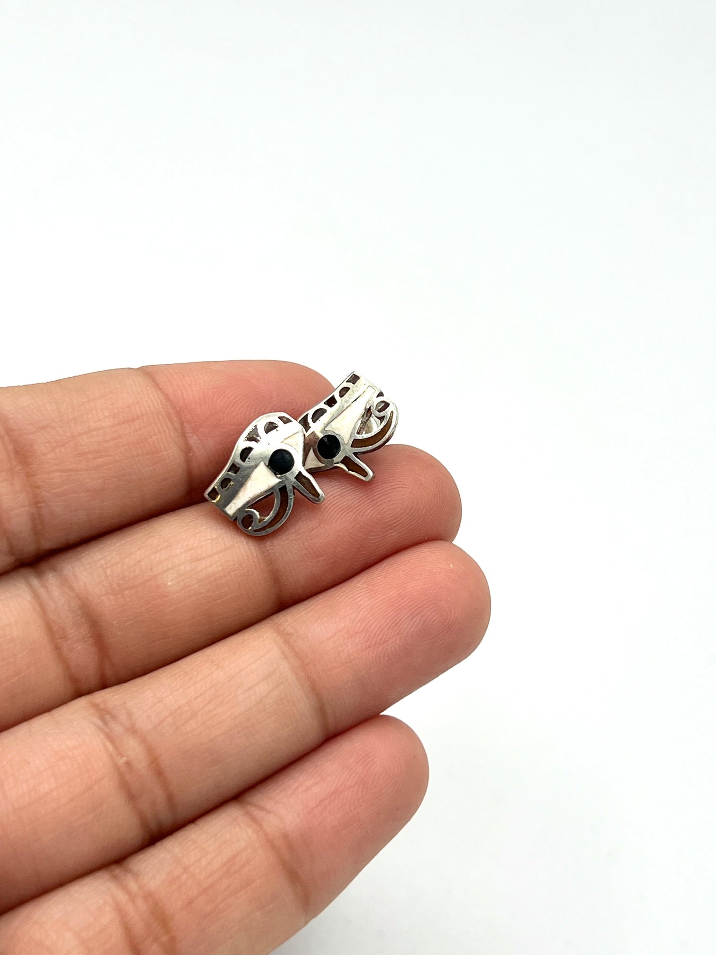 Silver Eye of Horus Studs