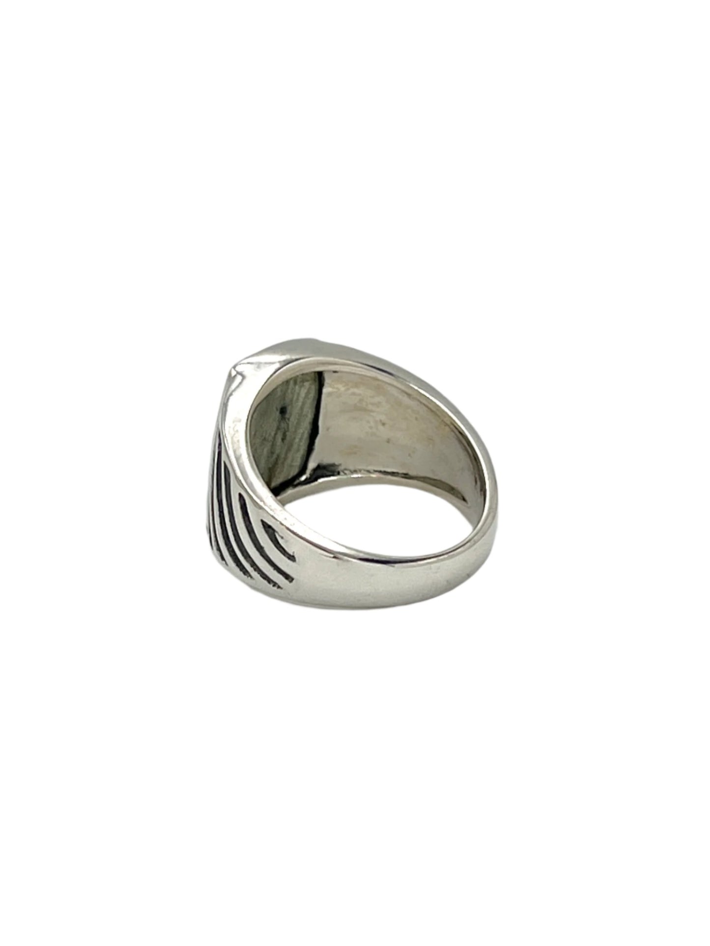 Sterling Silver Gemstone Wave Design Rings