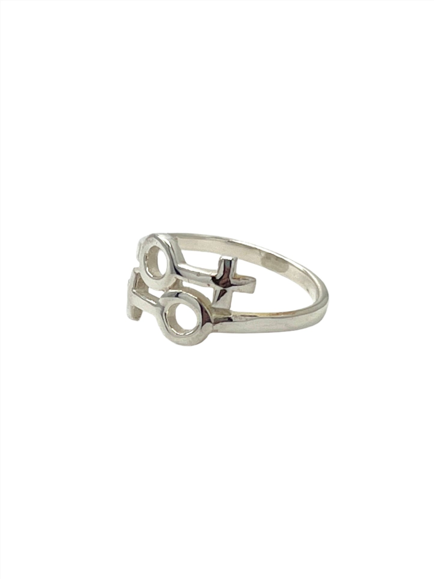 Sterling Silver Double Female Ring