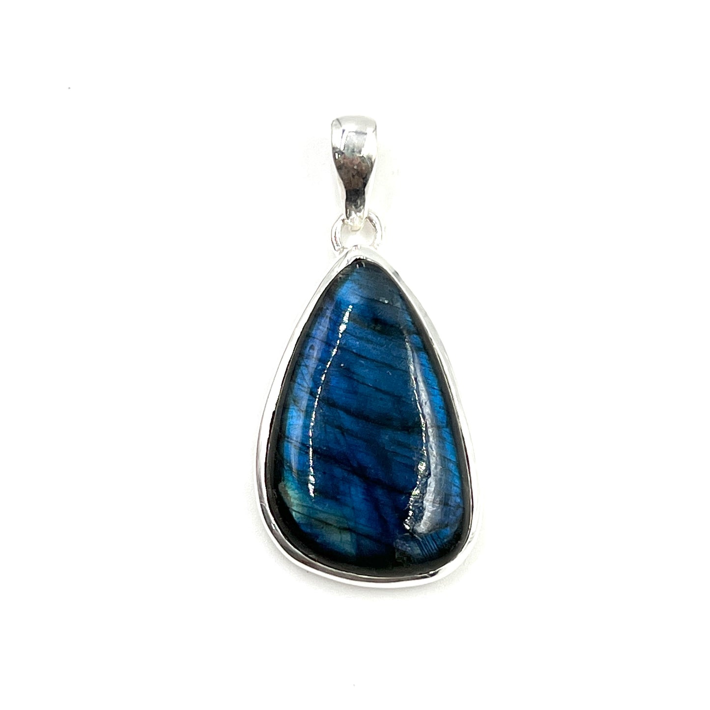 Sterling Silver Labradorite Teardrop Pendants