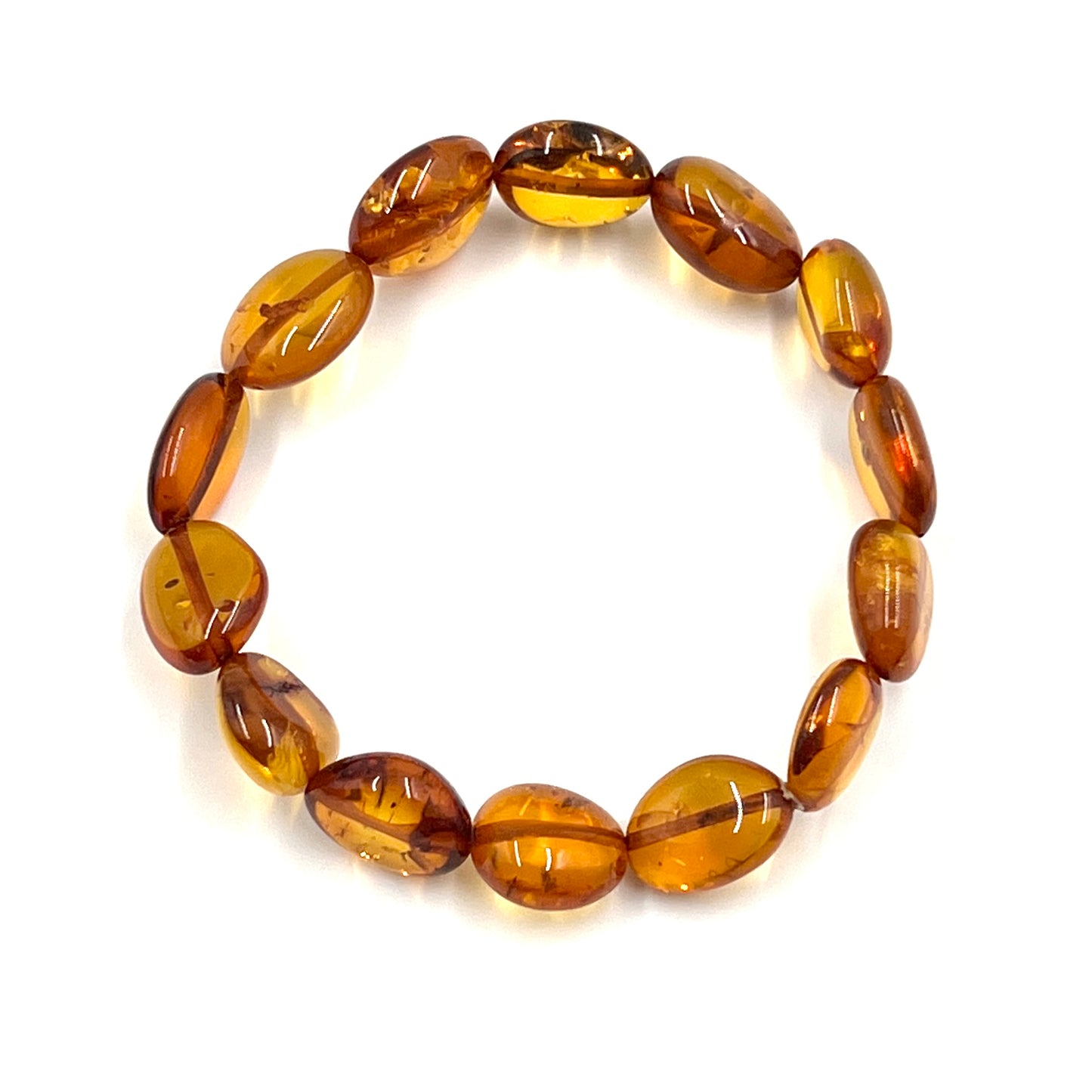 Amber Oval Stretchy Bracelets