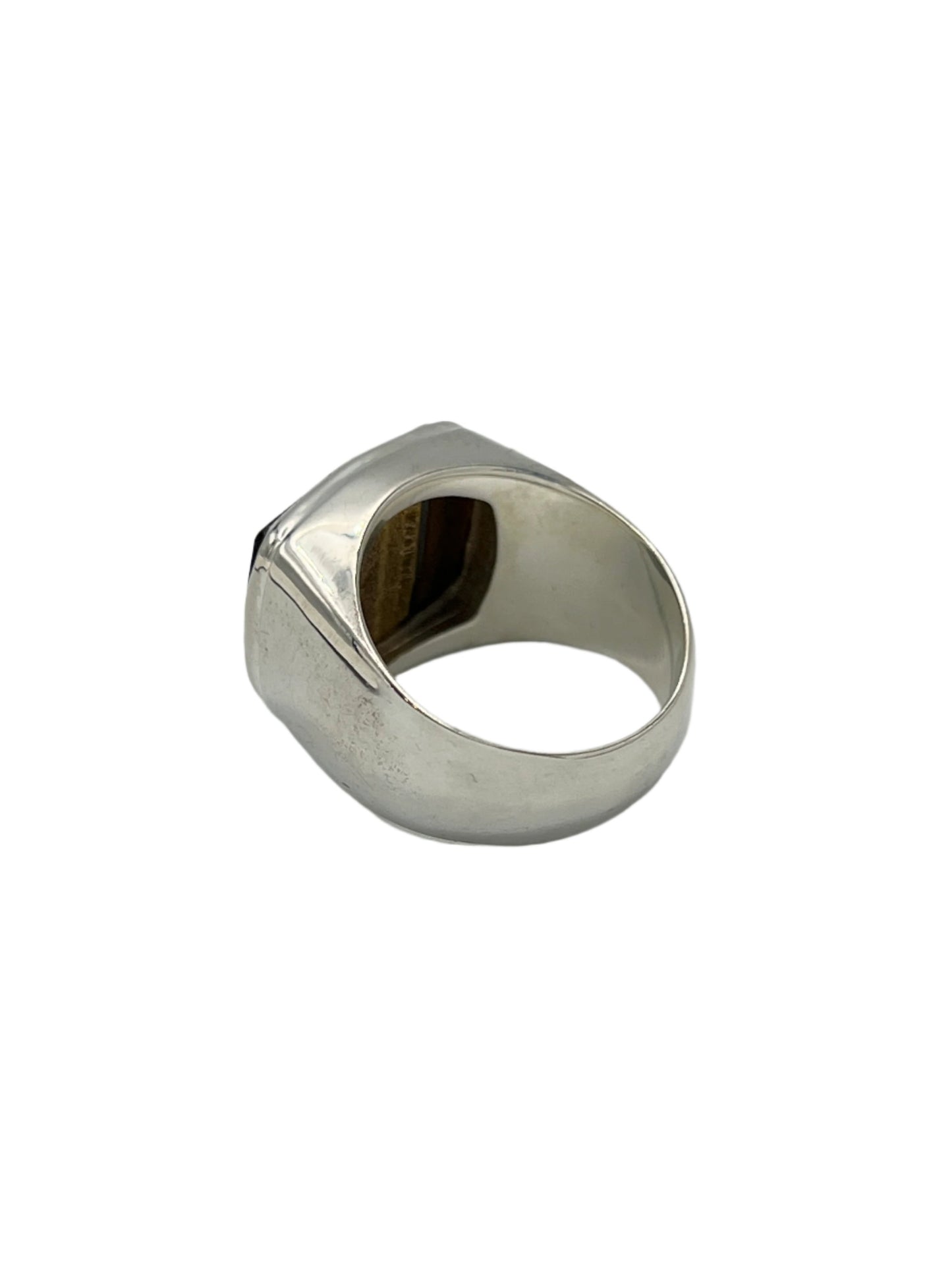 Sterling Silver Rectangle Gemstone Rings