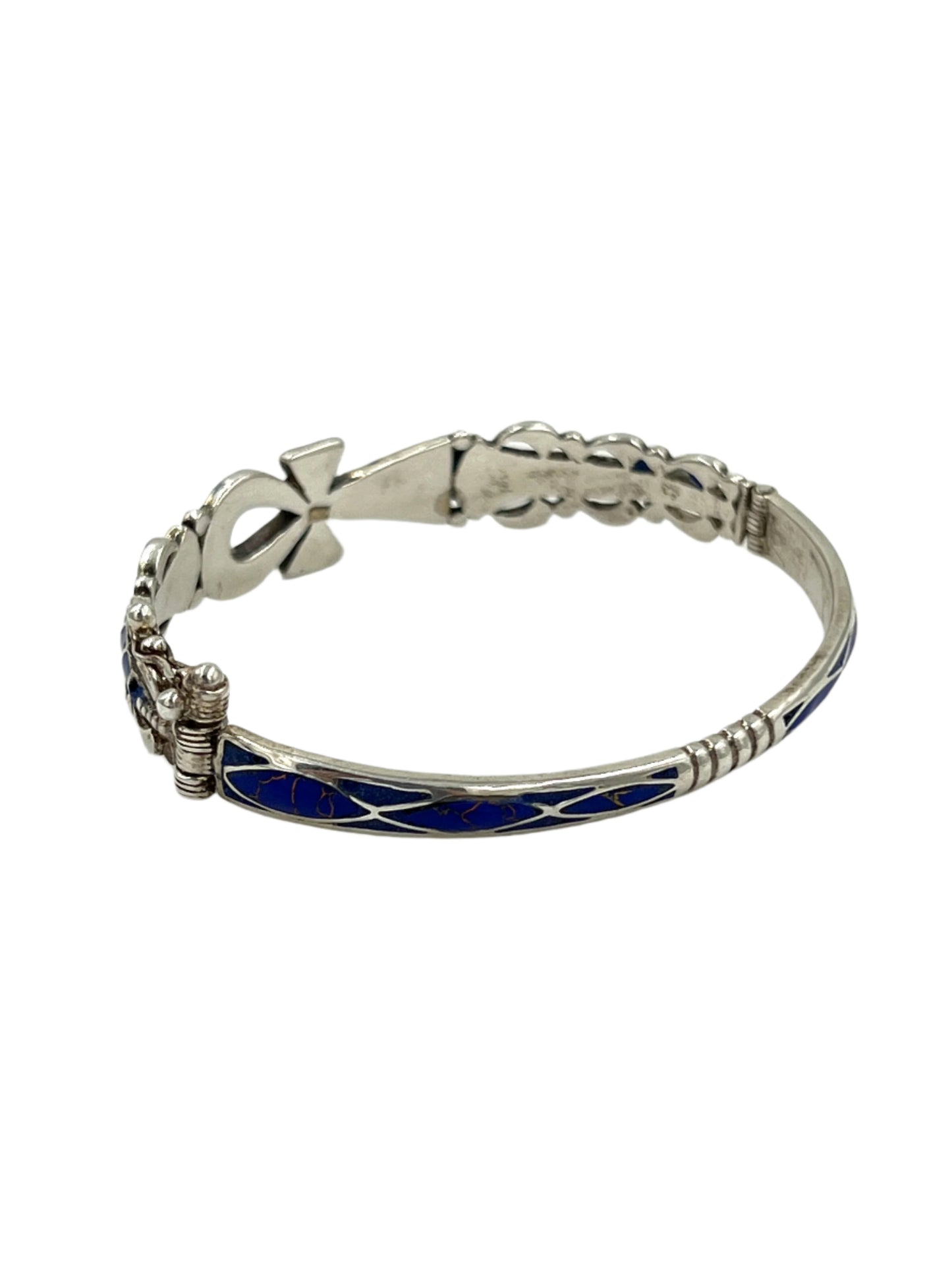 Large Silver Ankh Bracelet