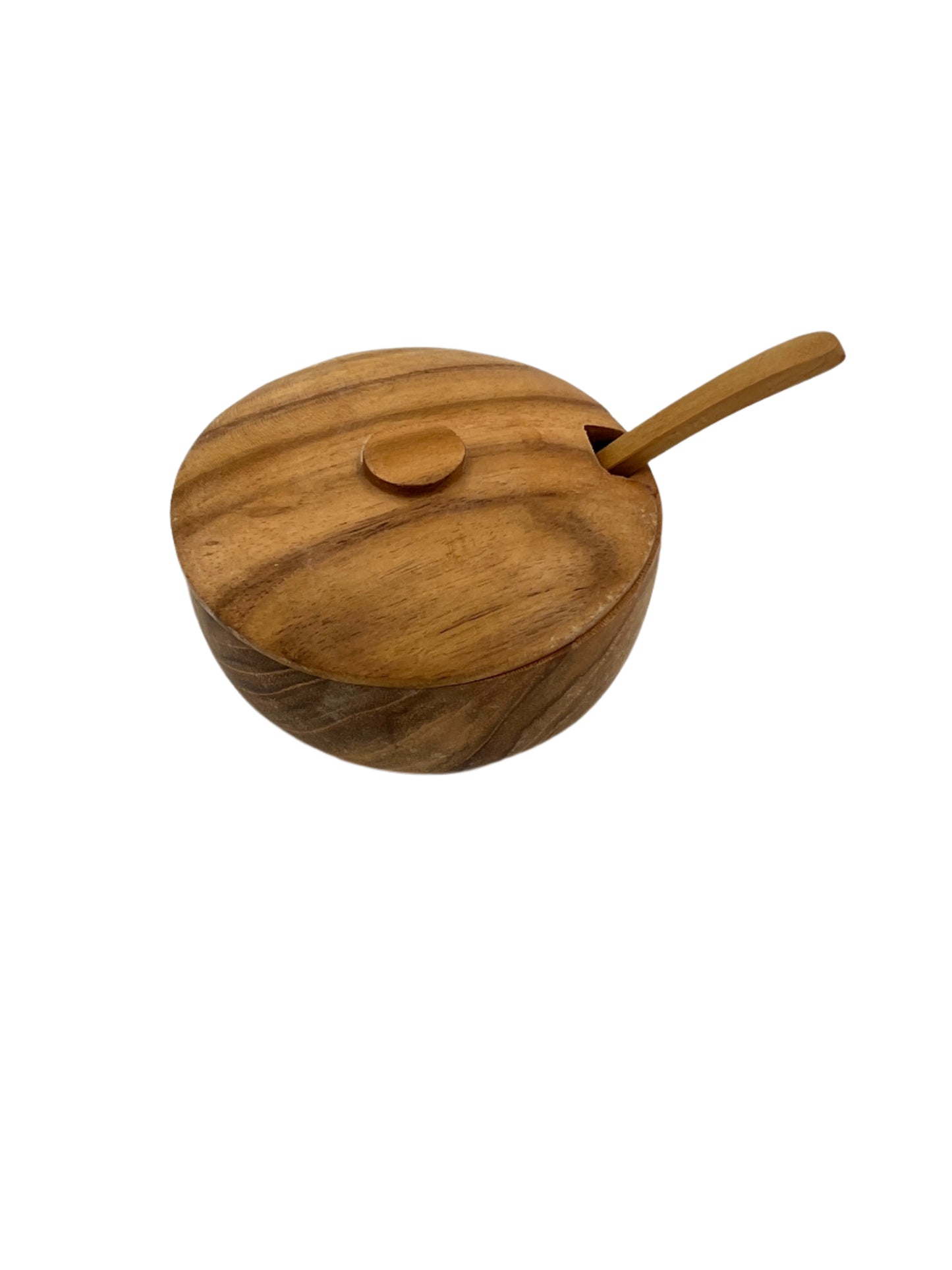 Teak Sugar Bowl