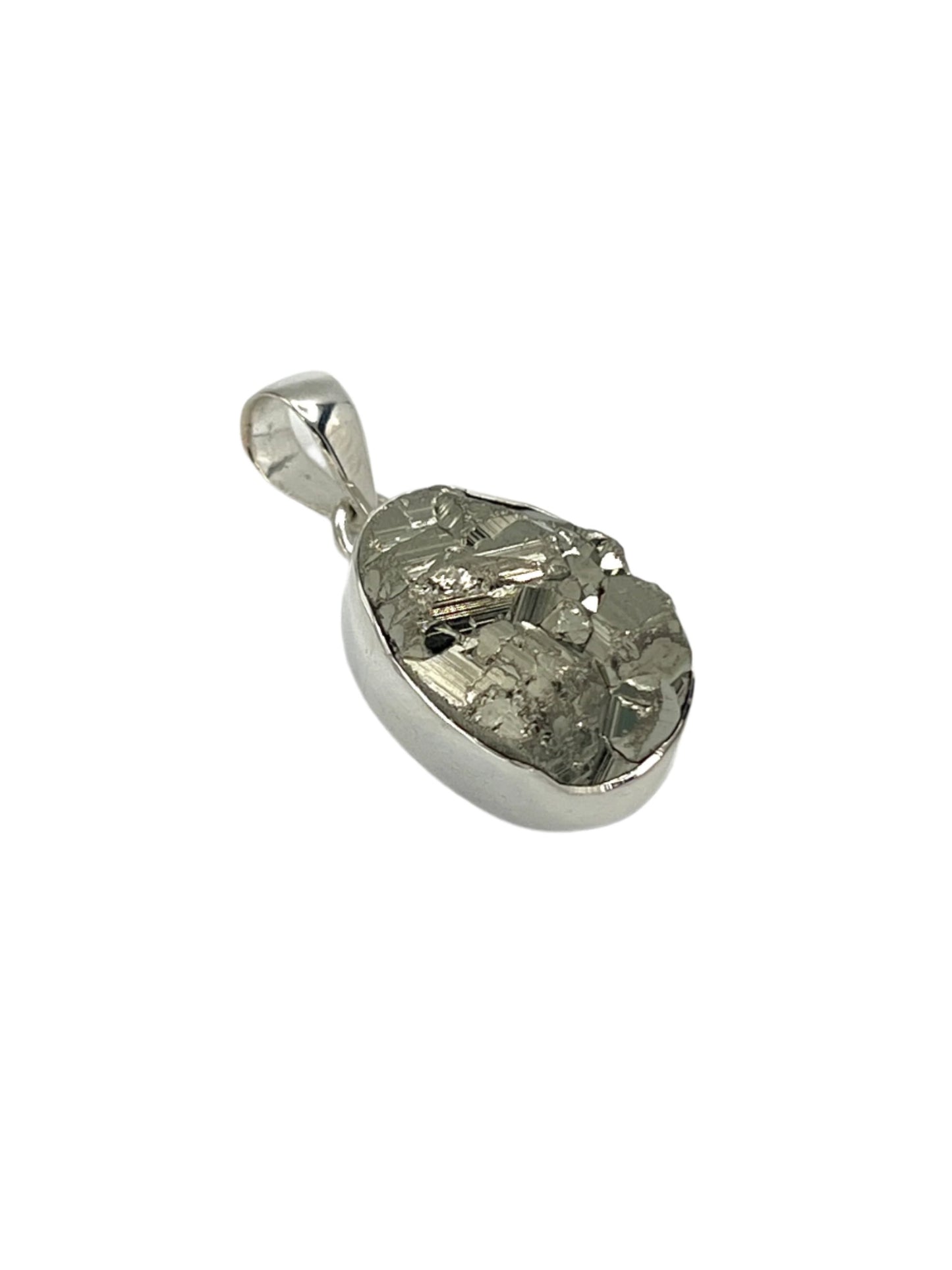 Sterling Silver Pyrite Pendants