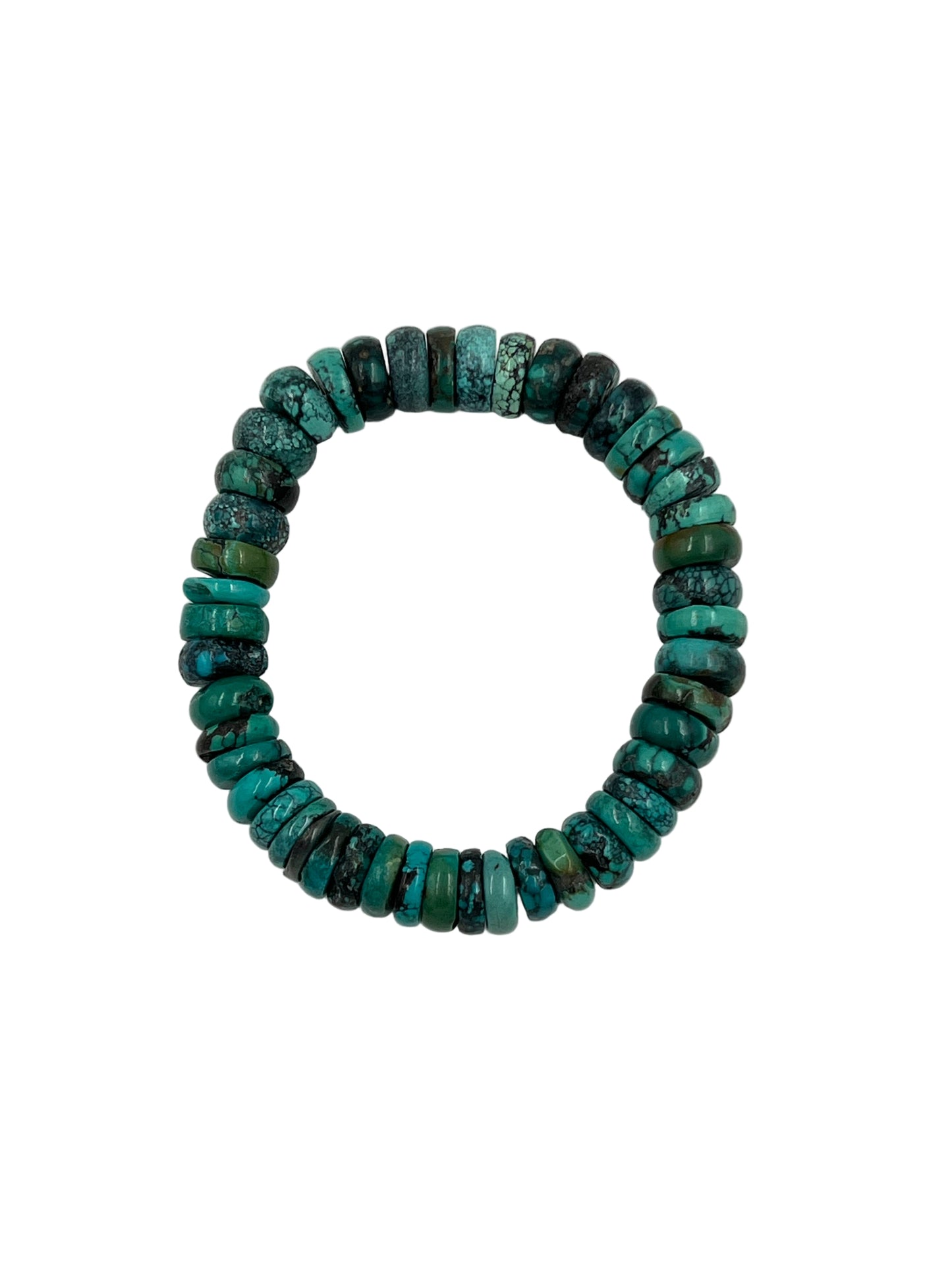 Turquoise Rondelle Beaded Bracelets