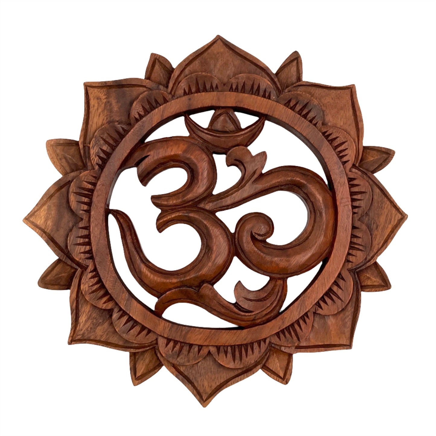 Om Mandala Panel Carving