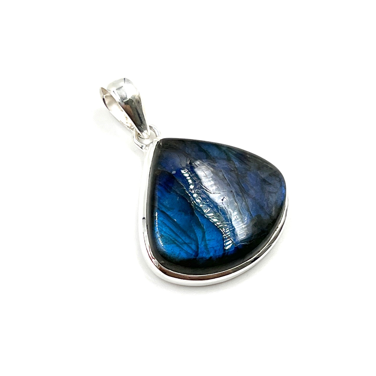 Sterling Silver Labradorite Teardrop Pendants