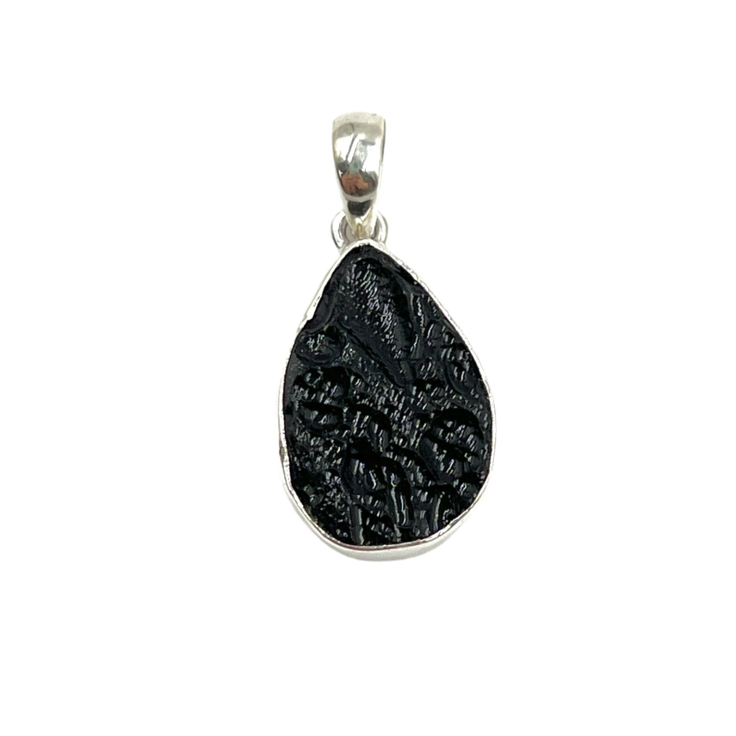 Tektite Teardrop Pendants