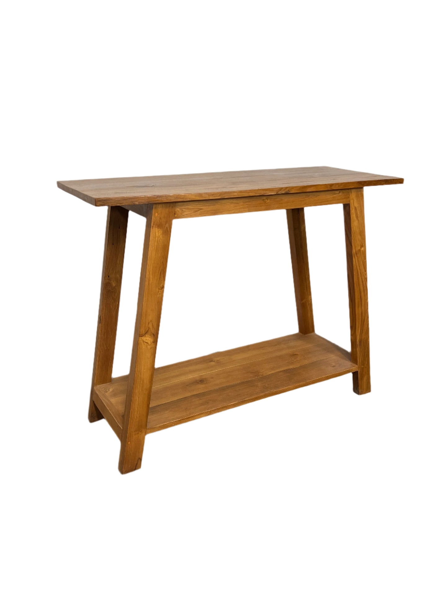 Teak Two Tier Console Tale