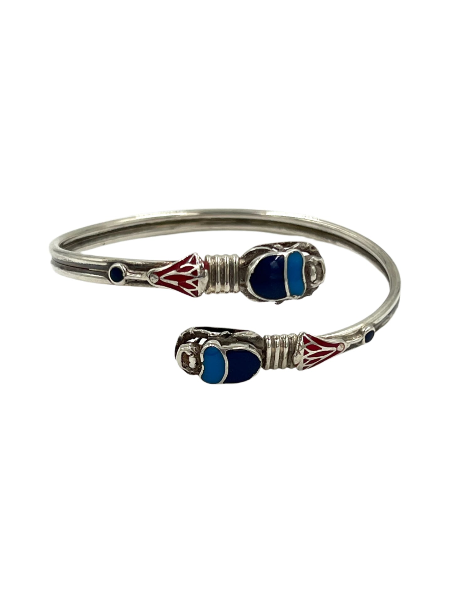 Silver Scarab Bracelets