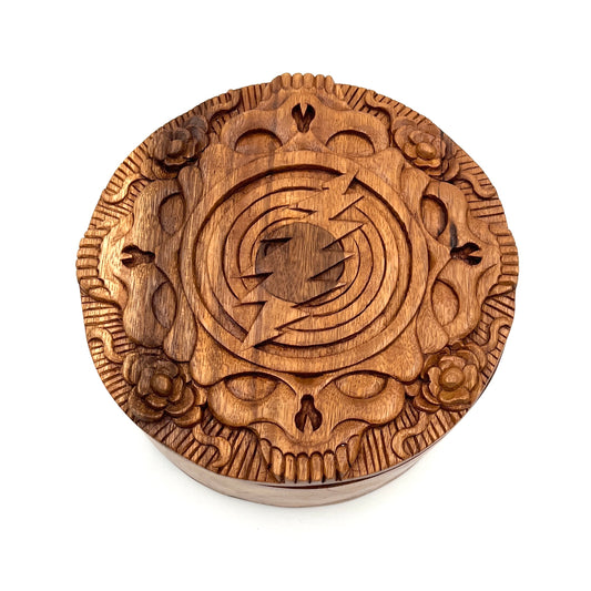 Steal Your Face Carved Jewelry Box