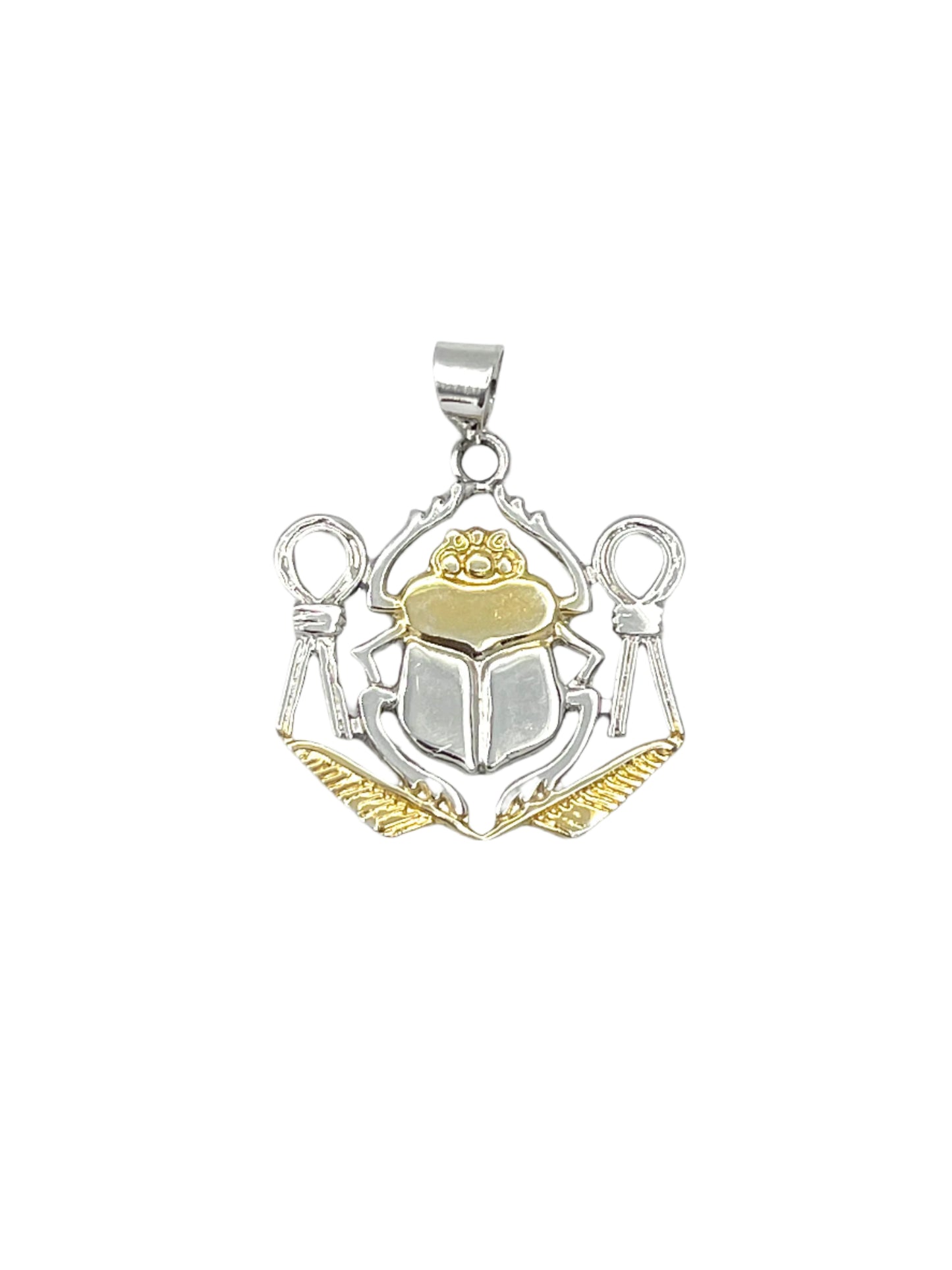 Silver Scarab Pendants