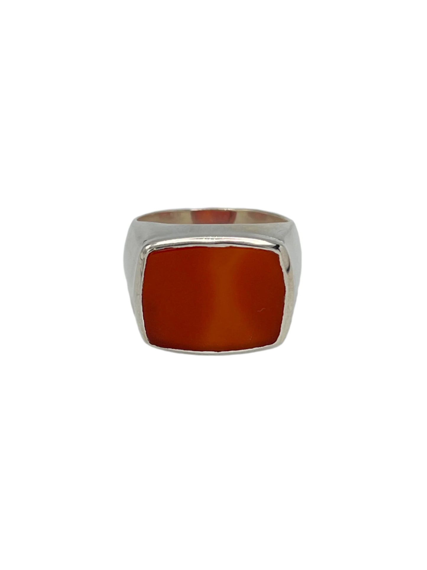 Sterling Silver Rectangle Gemstone Rings
