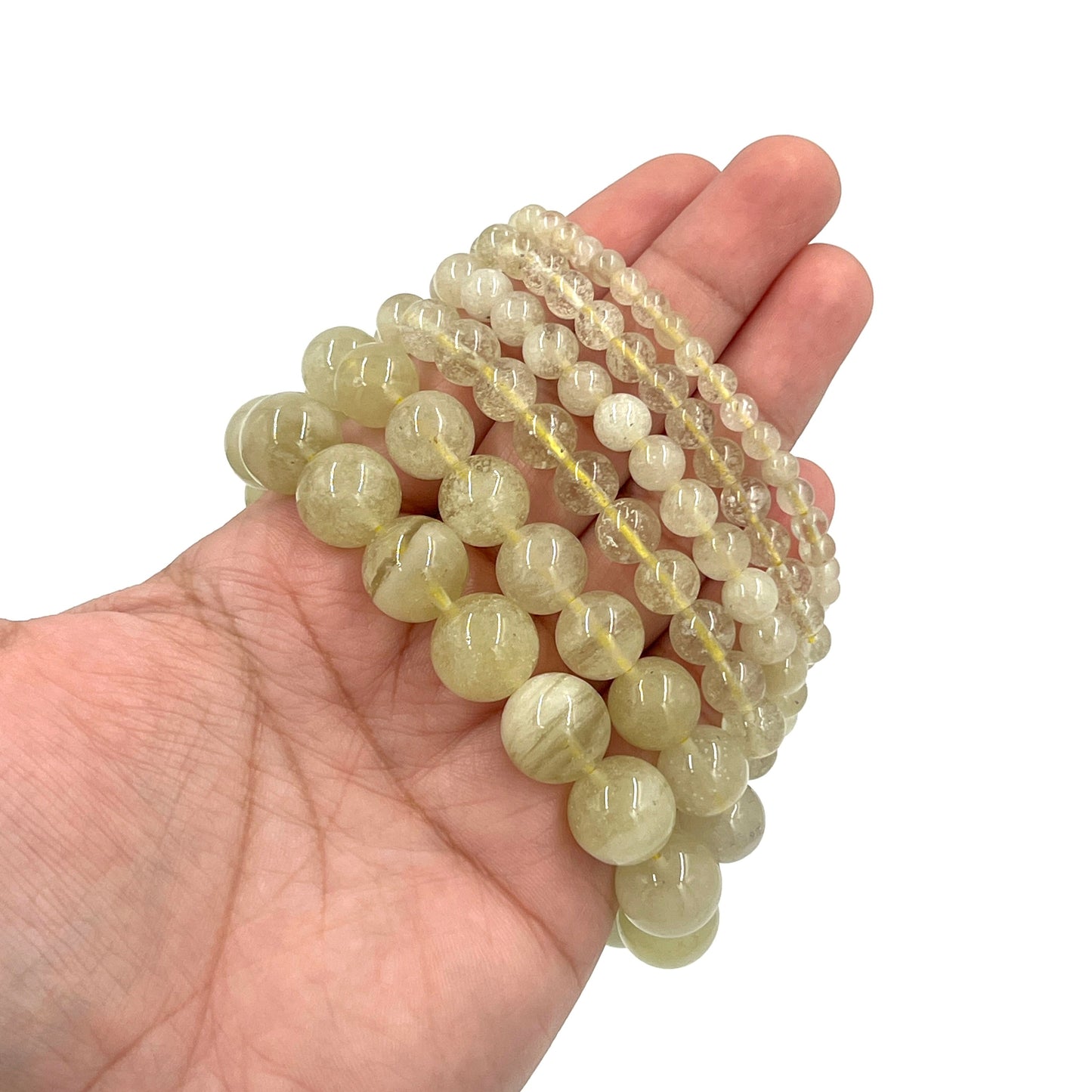 Libyan Desert Glass Beaded Bracelet