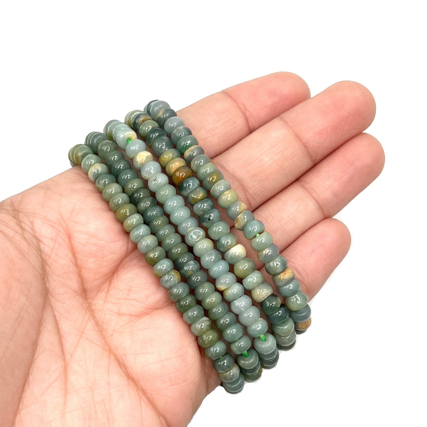 Jade Tube Stretchy Bracelet