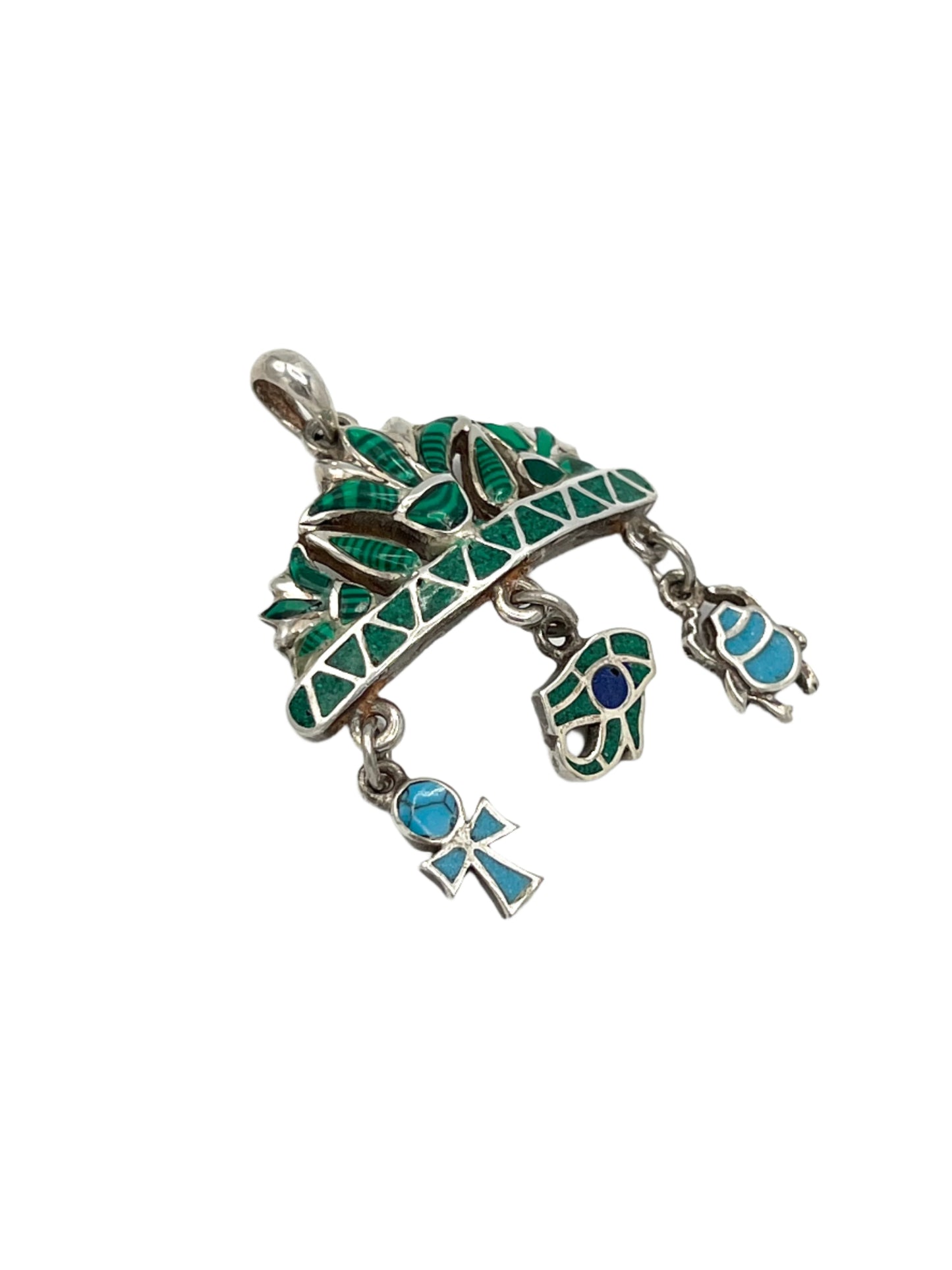 Silver Crown Charm Pendants