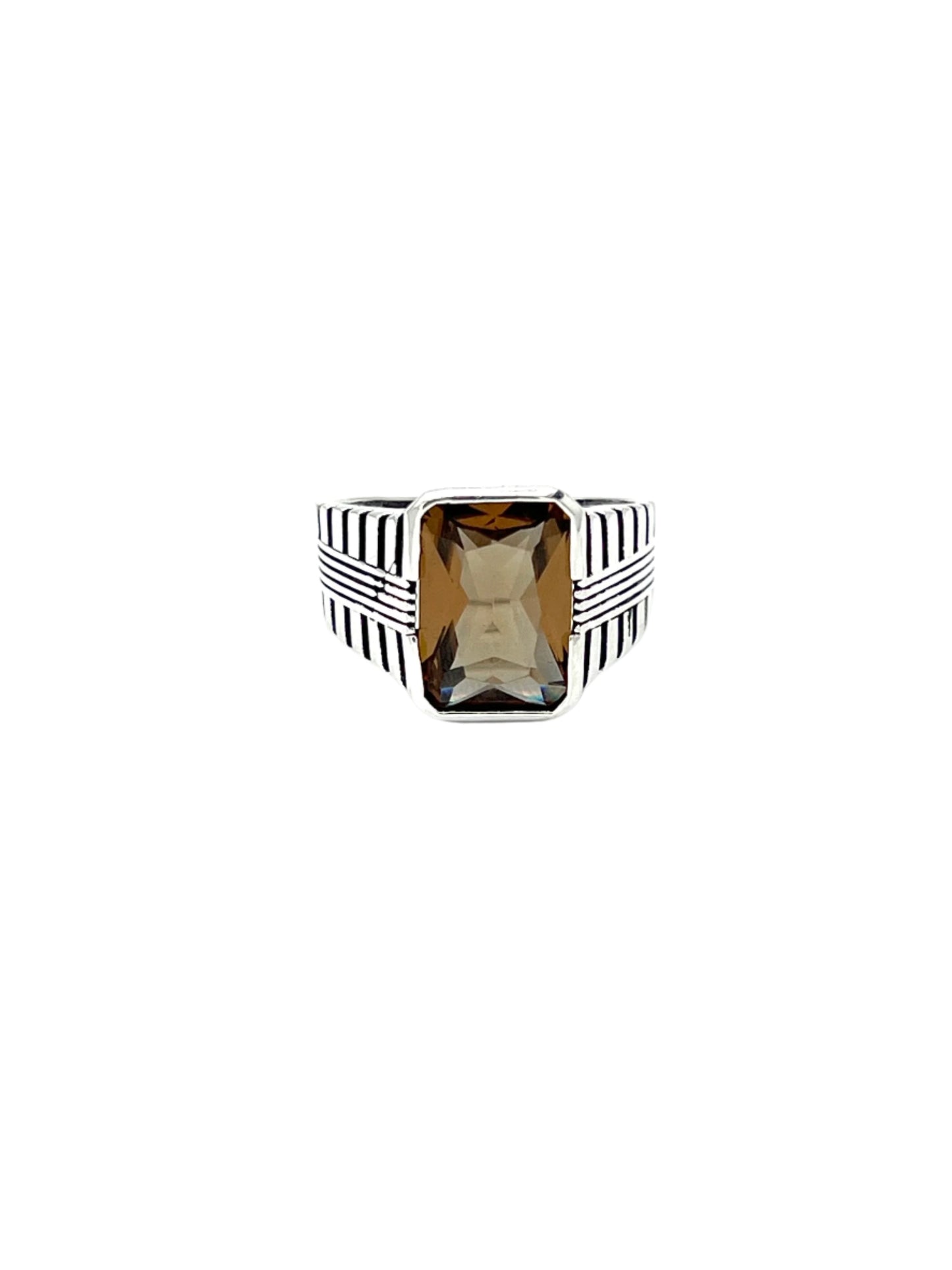 Silver Zultanite Rectangle Ring