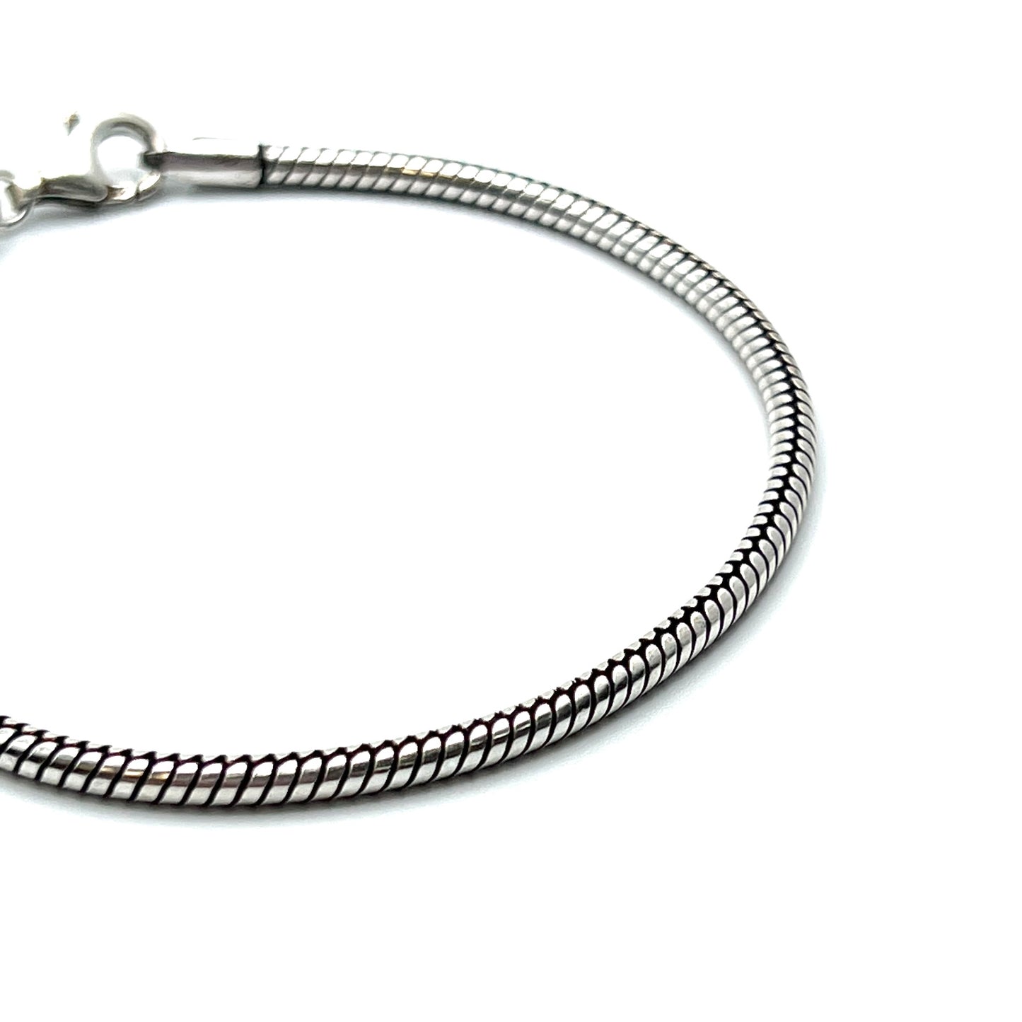 Oxidized Sterling Silver Snake Chain Bracelets