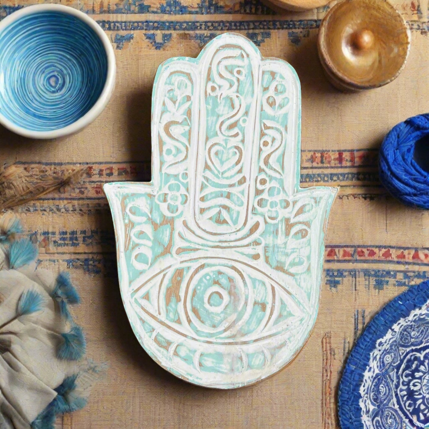 Hamsa Hand Decor Plate