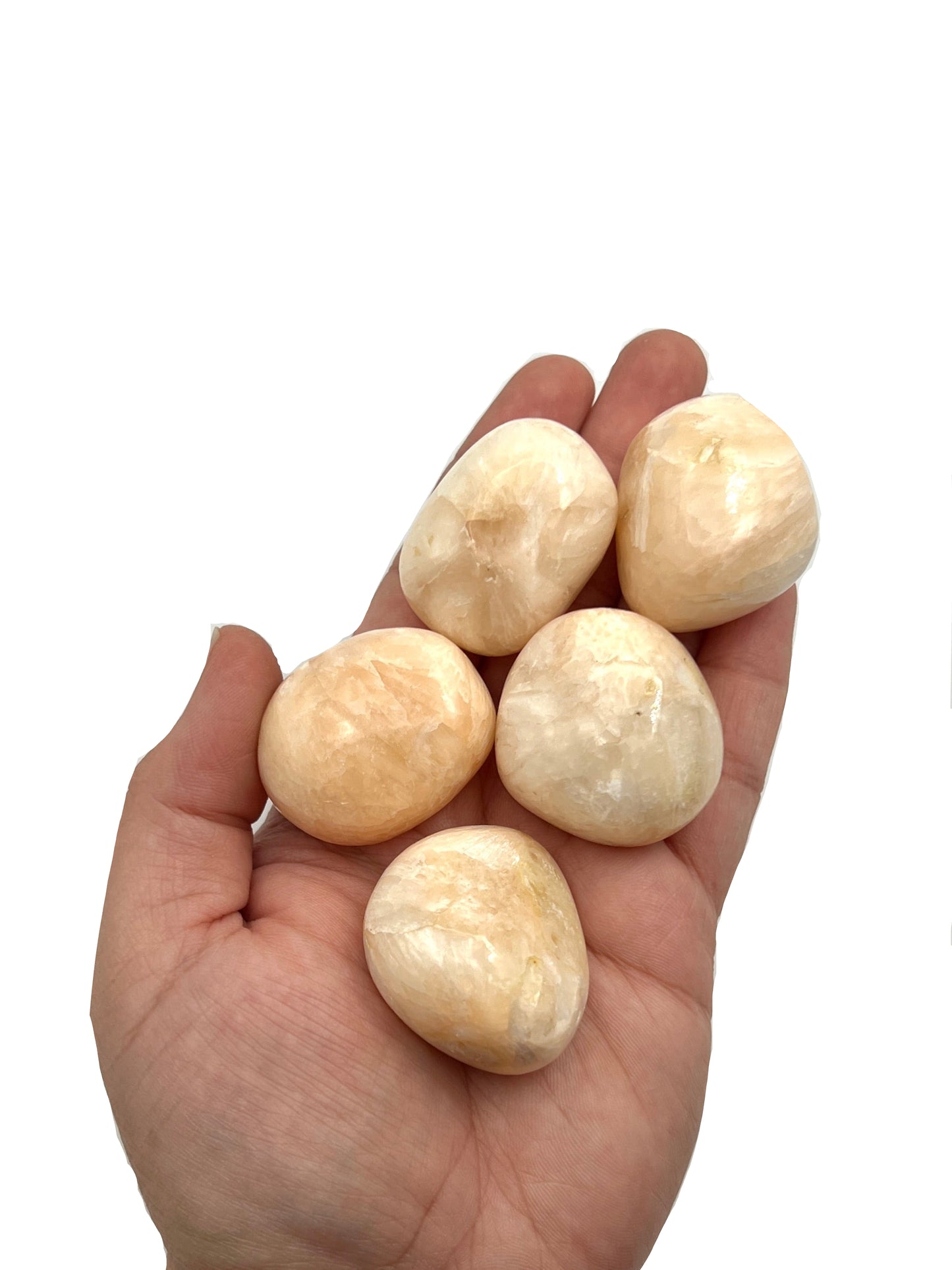 Peach Stilbite Tumbles