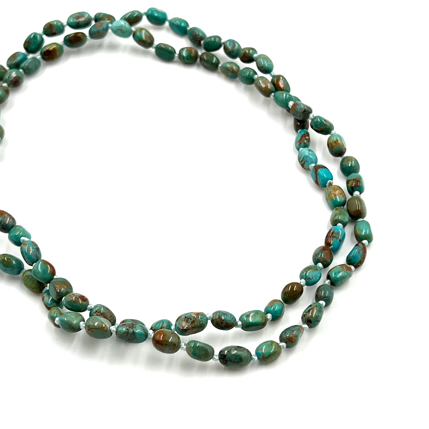 Hand Knotted Beaded Turquoise Necklace