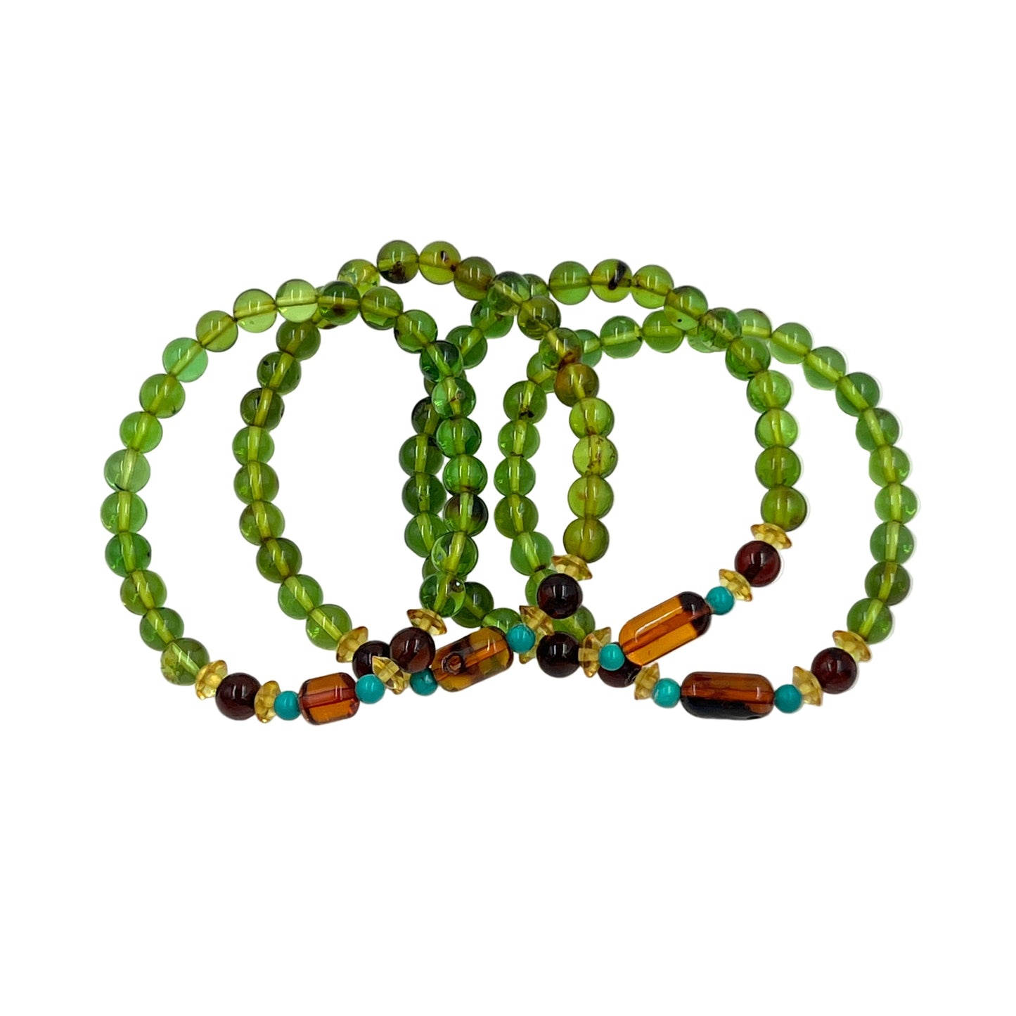 Multi Amber Beaded Bracelets