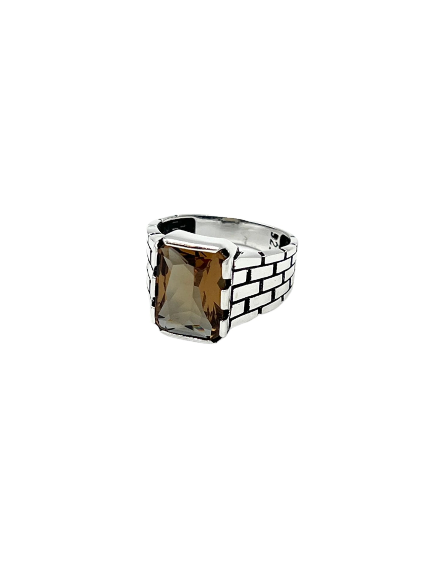 Silver Zultanite Brick Ring