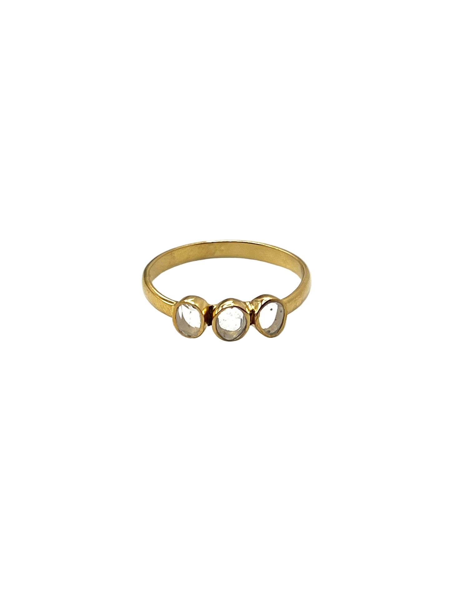 Tri Polki Diamond Ring